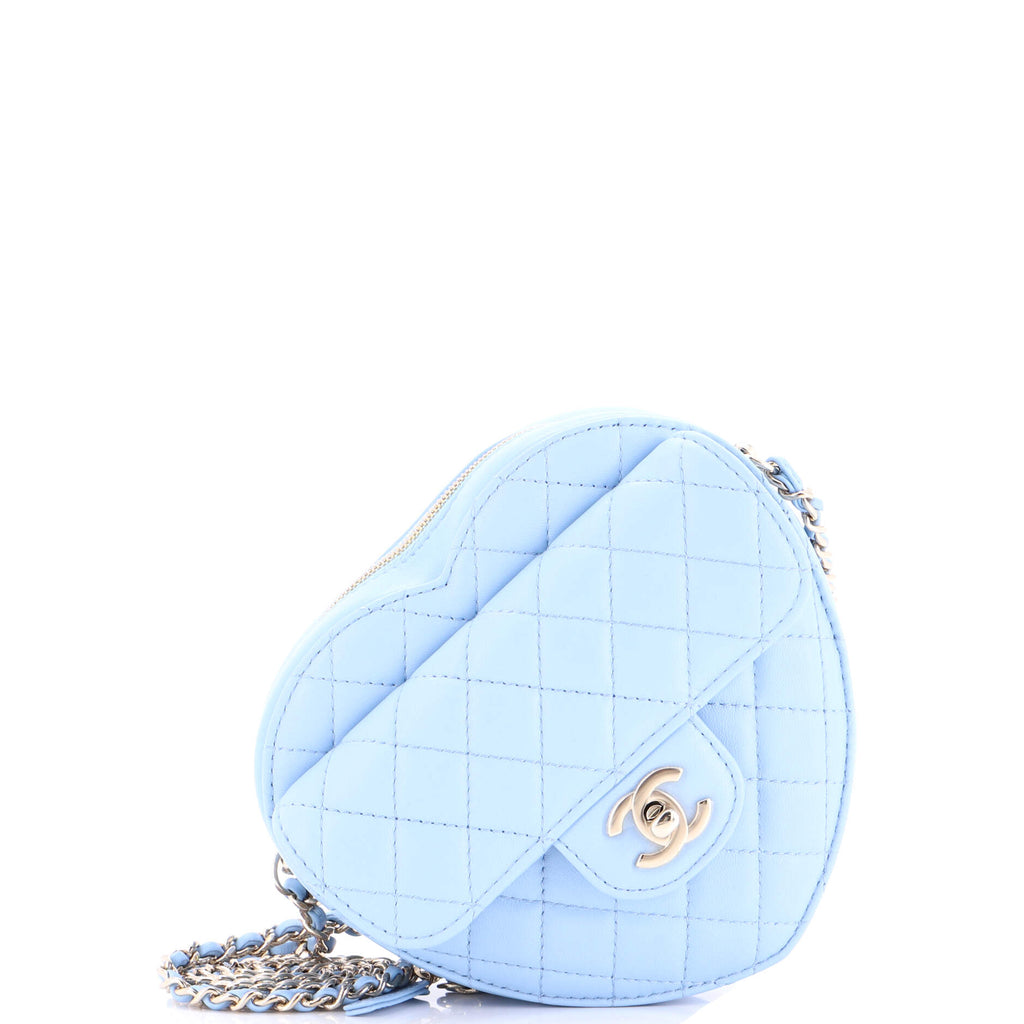 CC in Love Heart Bag Quilted Lambskin
