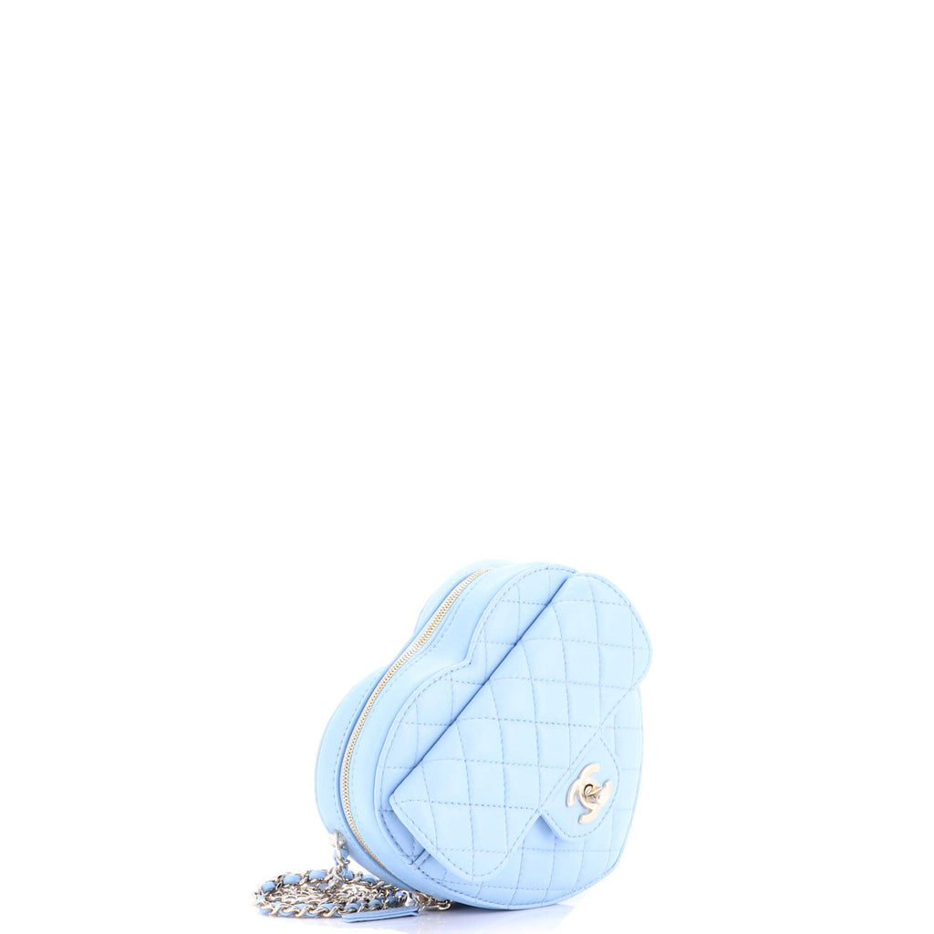 CC in Love Heart Bag Quilted Lambskin