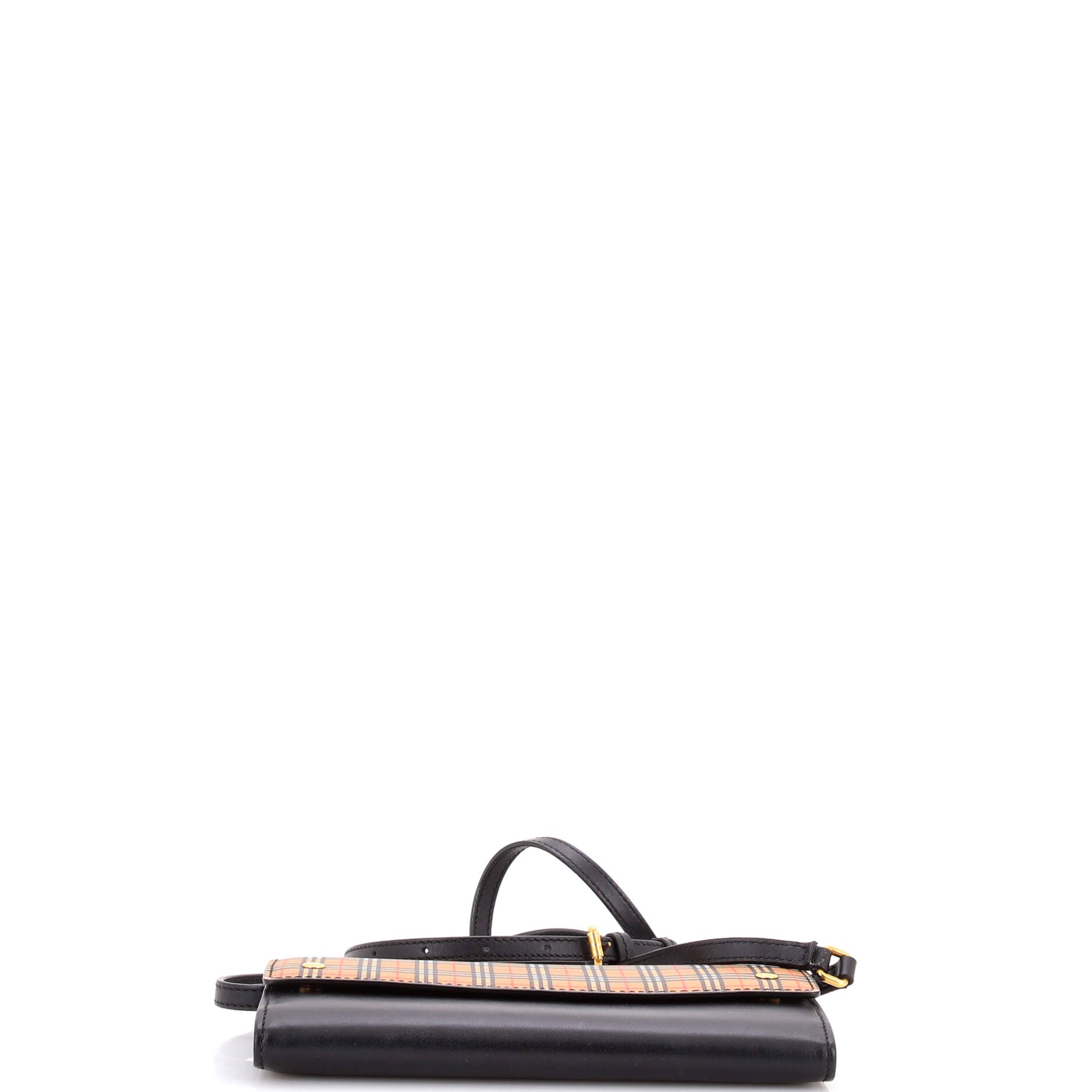 Henley Wallet on Chain Vintage Check Canvas and Leather