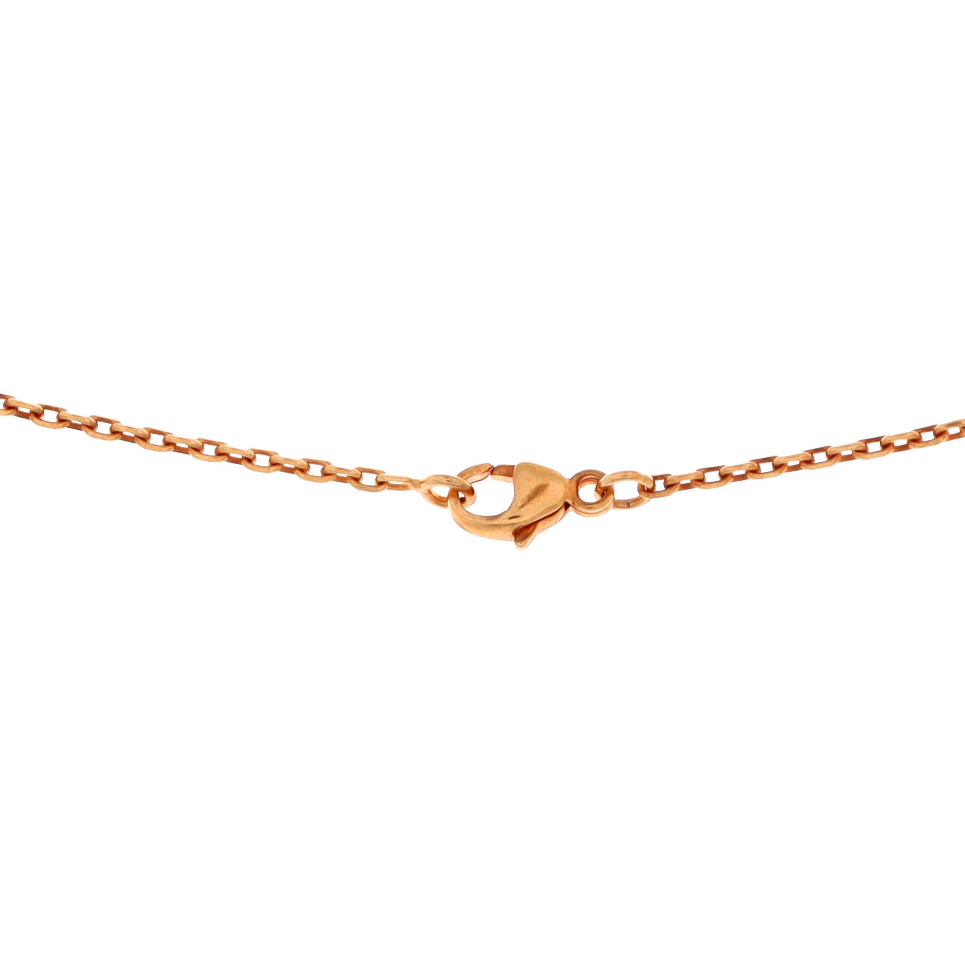 Pop H Pendant Chain Necklace Metal and Enamel Mini