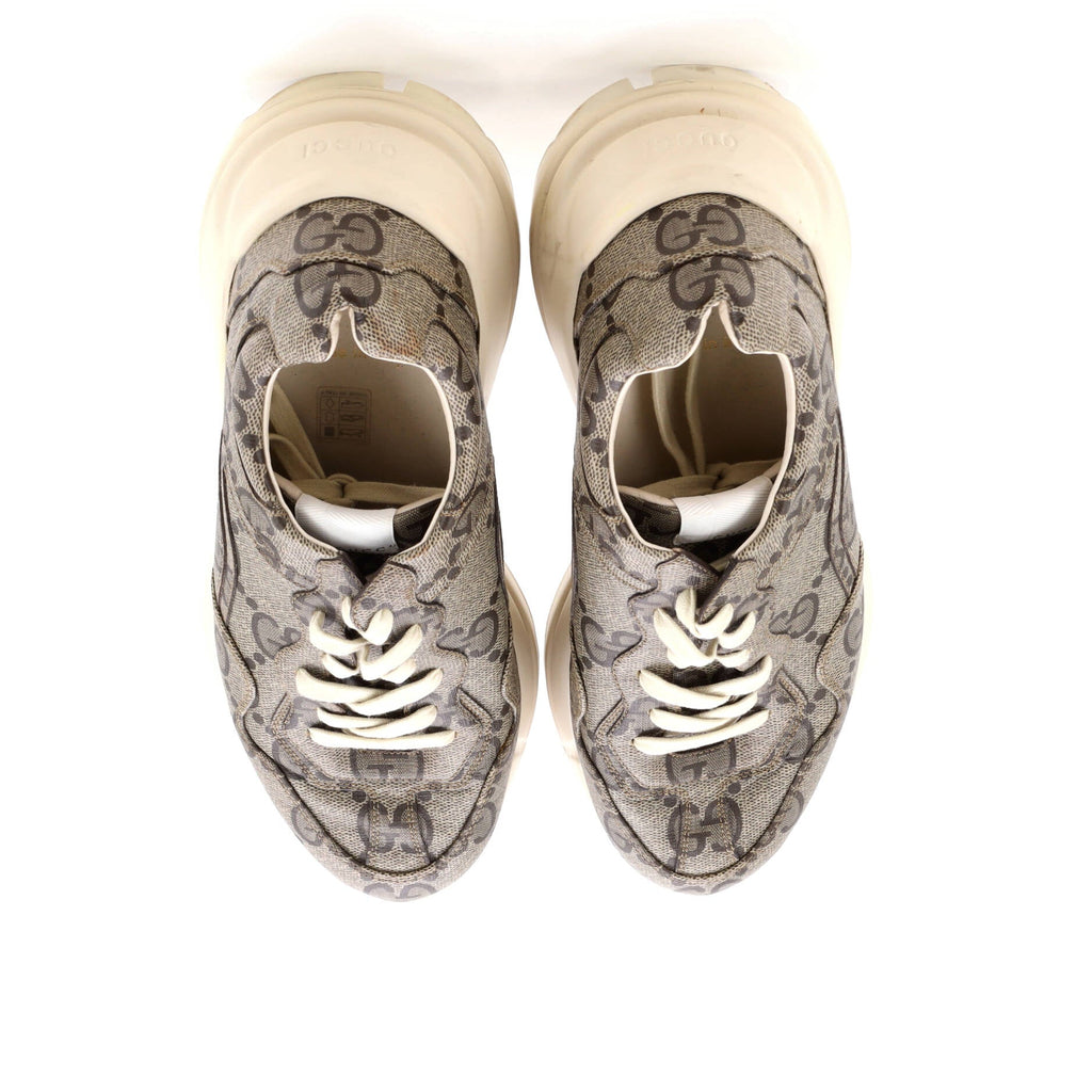 Rhyton Sneakers Jumbo GG Coated Canvas