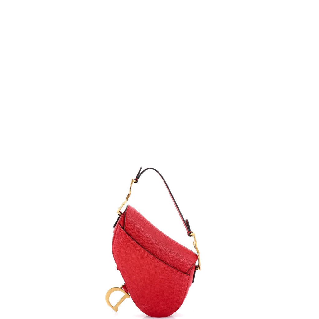 Saddle Handbag with Strap Leather Mini