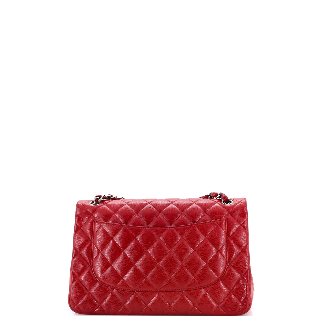 Classic Double Flap Bag Quilted Caviar Jumbo