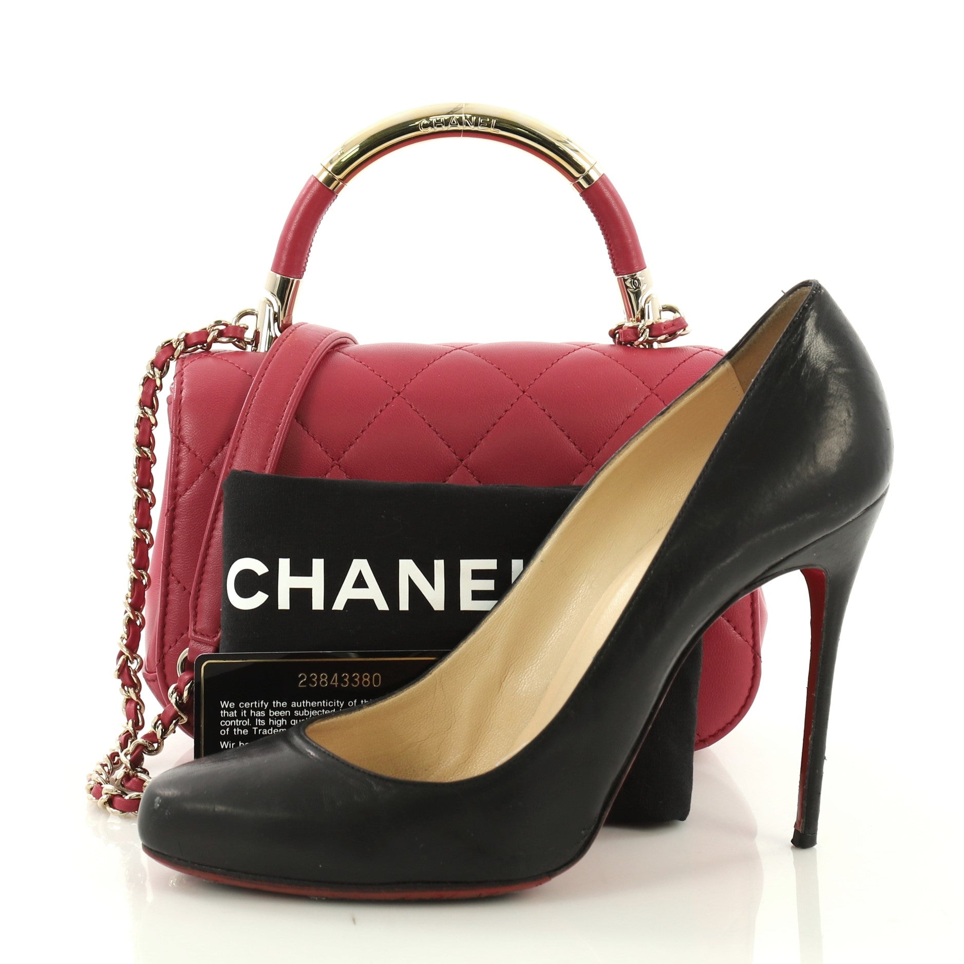 Carry Chic Flap Bag Quilted Lambskin Mini