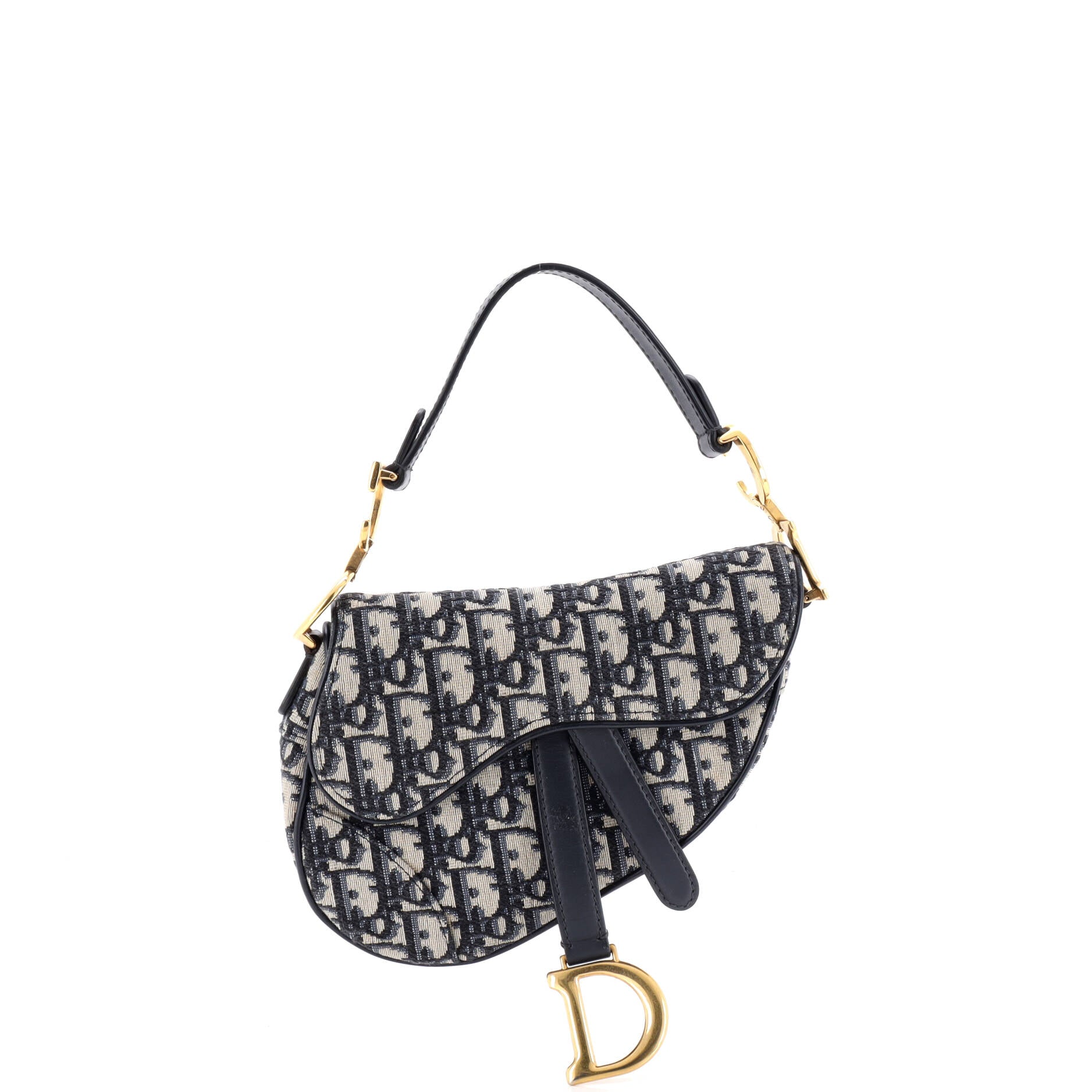 Saddle Handbag Oblique Canvas Mini