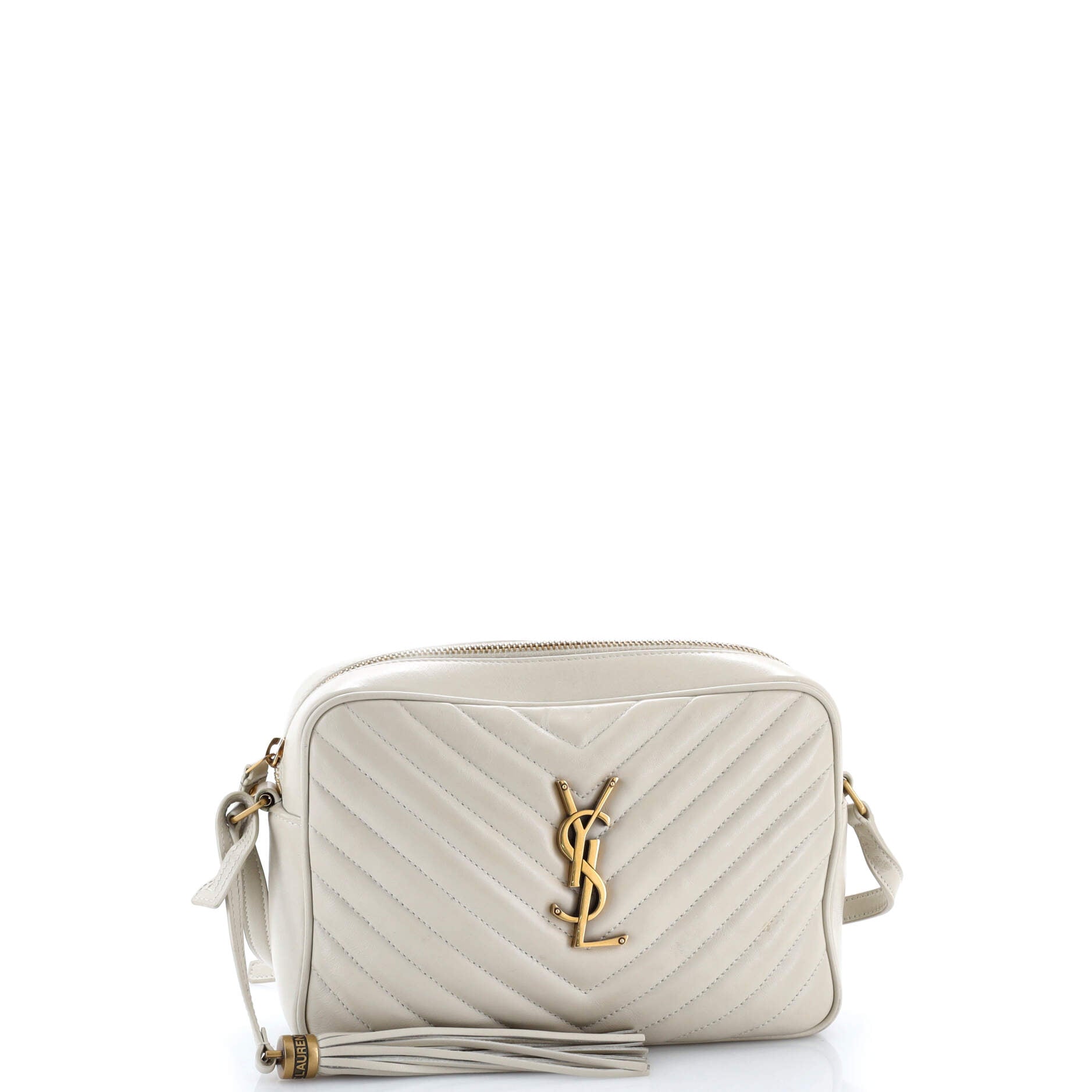 Lou Camera Bag Matelasse Chevron Leather Small