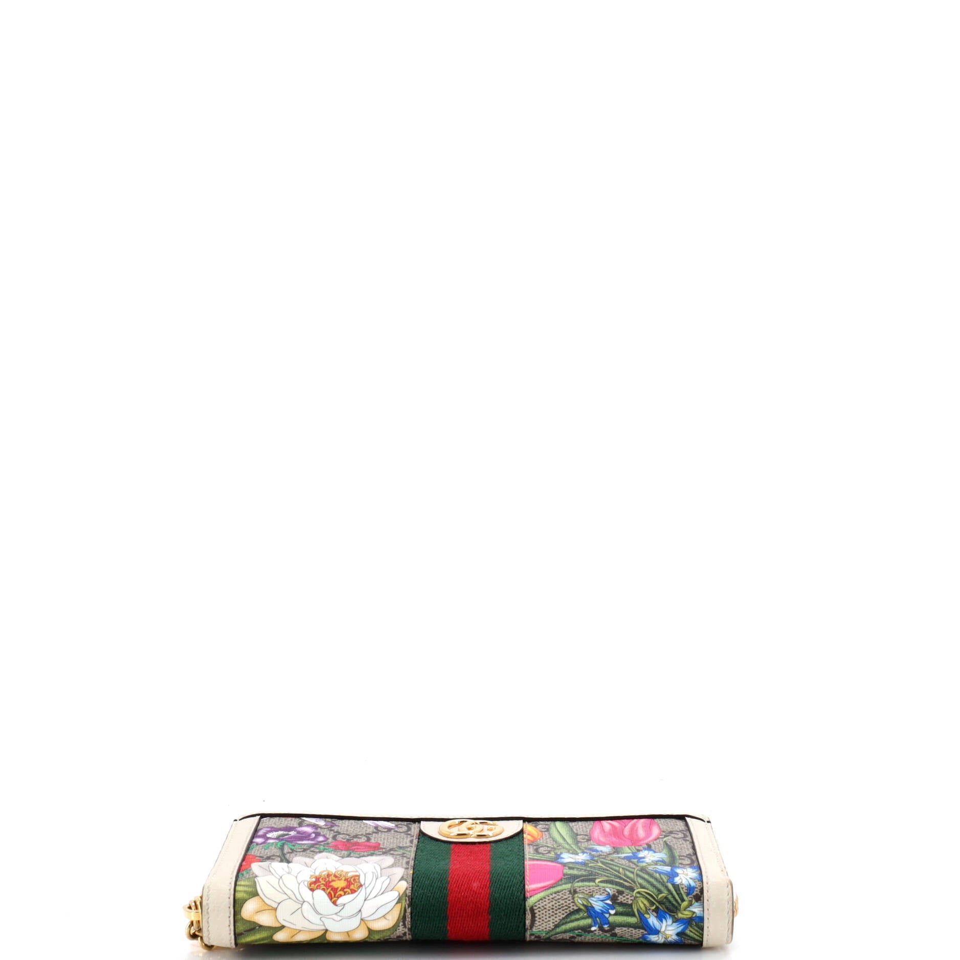 Ophidia Zip Around Wallet Flora GG Coated Canvas