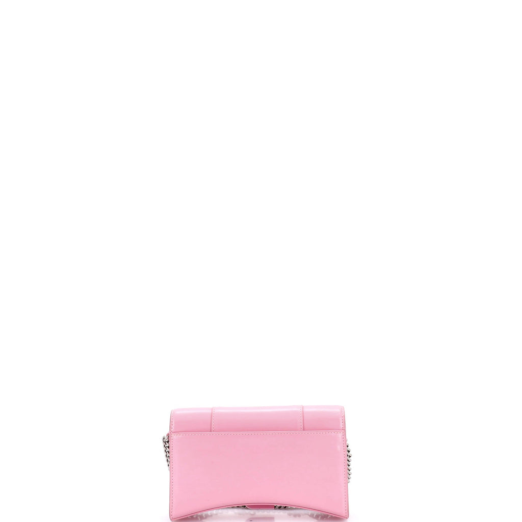 Hourglass Chain Wallet Leather