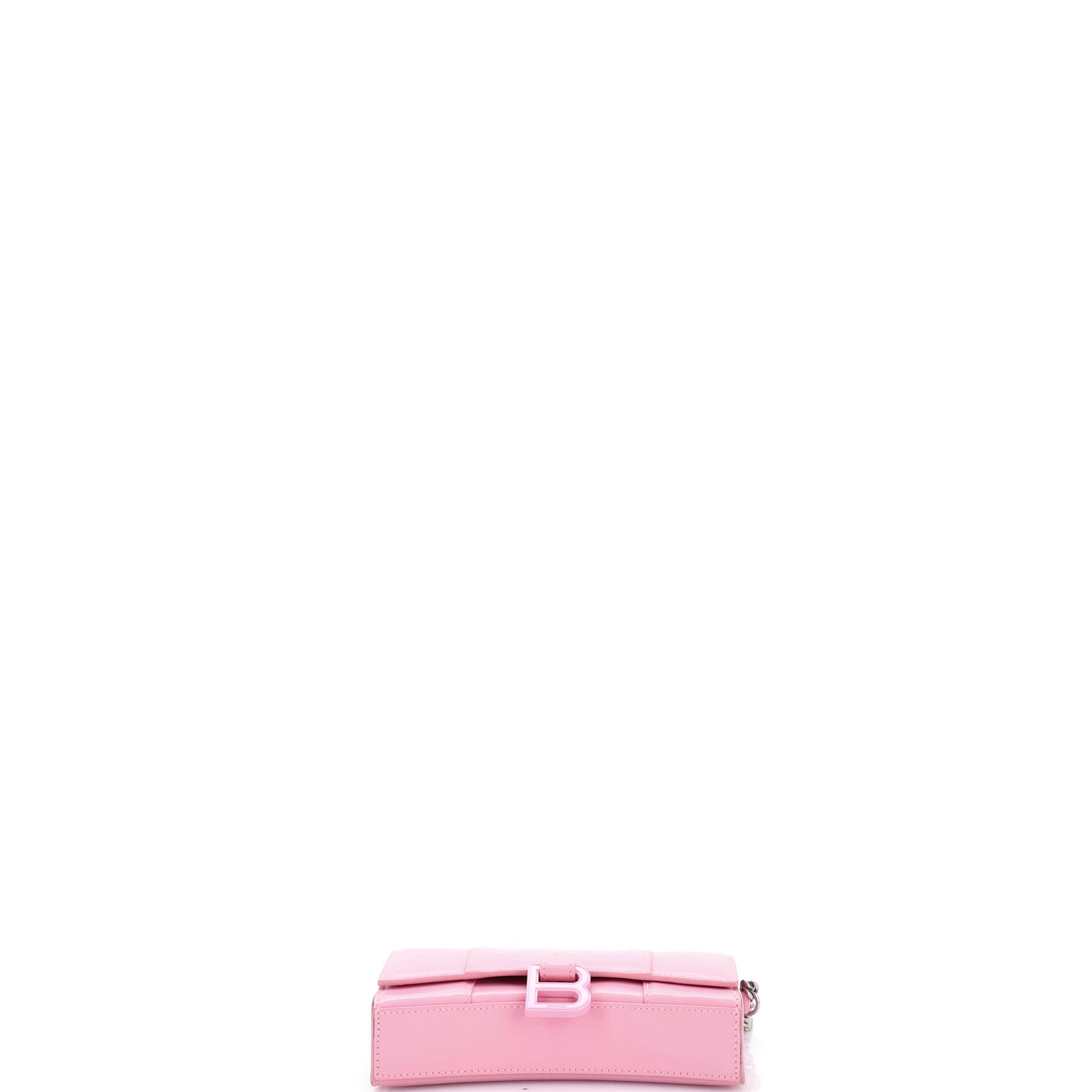 Hourglass Chain Wallet Leather