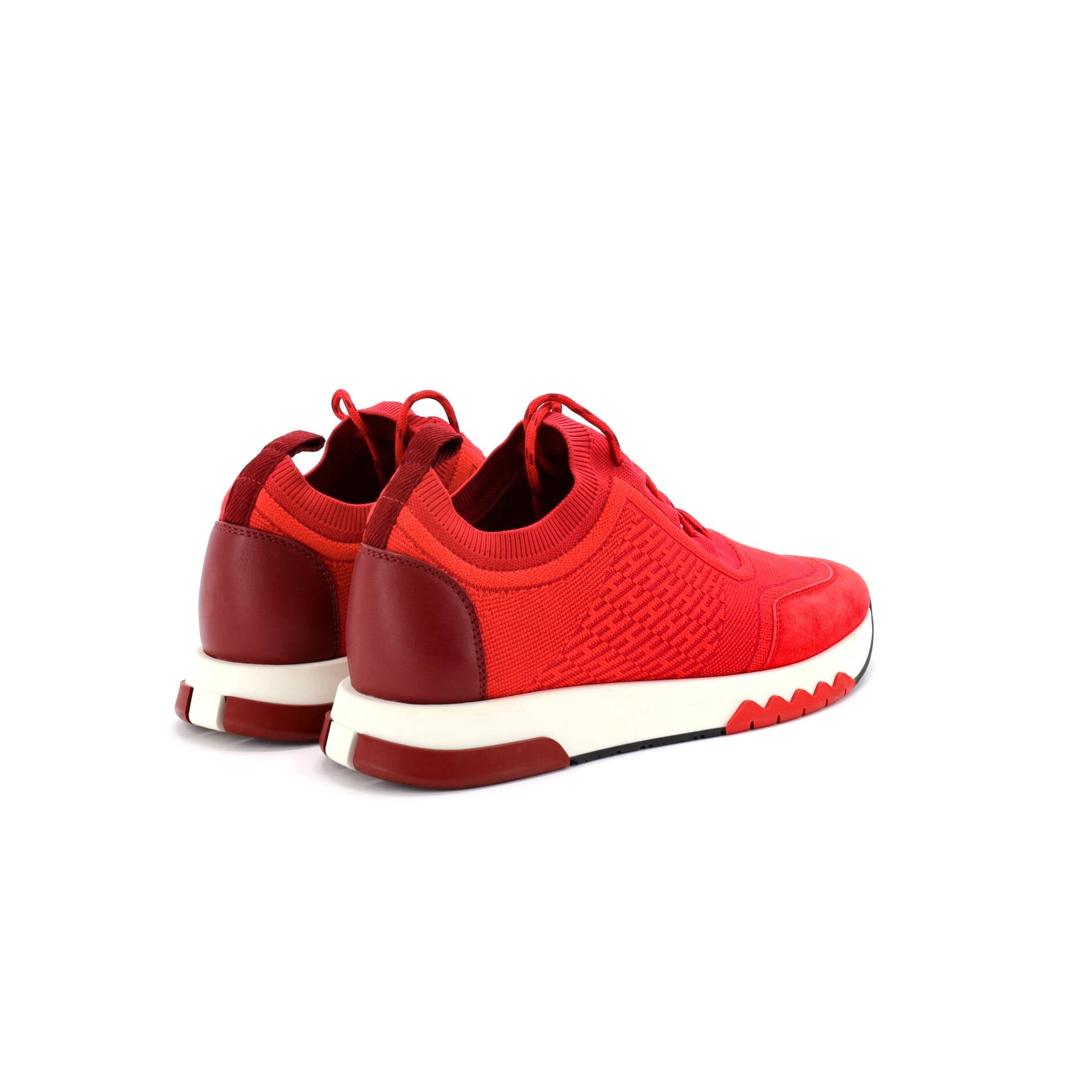 Women's Addict Sneakers Knit Fabric with Leather