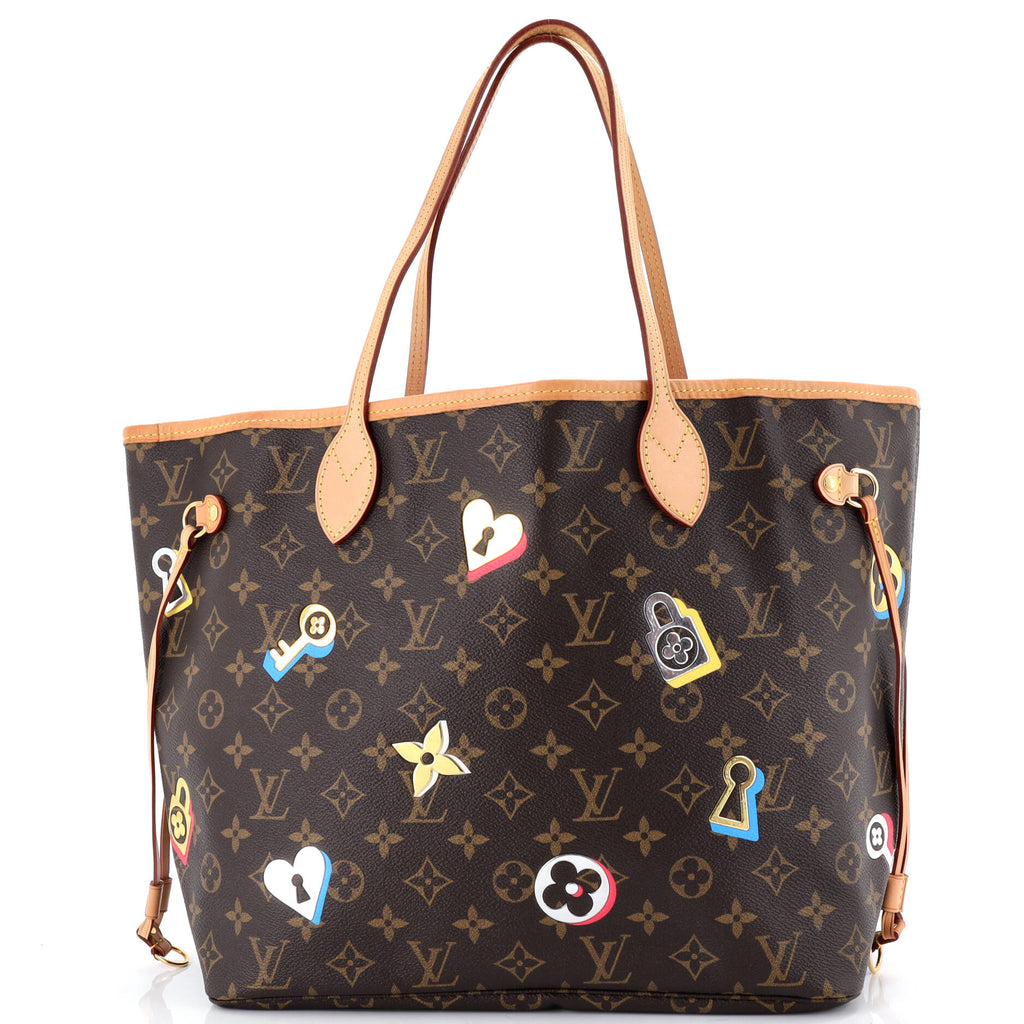 Neverfull NM Tote Limited Edition Love Lock Monogram Canvas MM