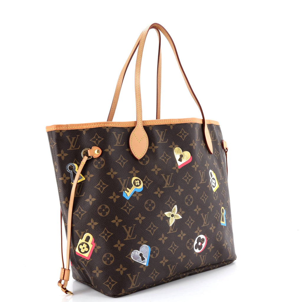 Neverfull NM Tote Limited Edition Love Lock Monogram Canvas MM