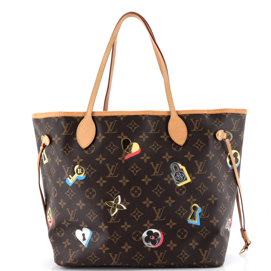 Neverfull NM Tote Limited Edition Love Lock Monogram Canvas MM