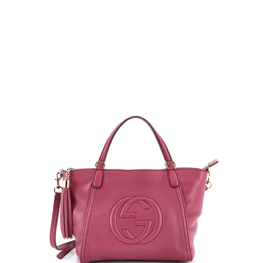 Soho Convertible Top Handle Bag Leather Small