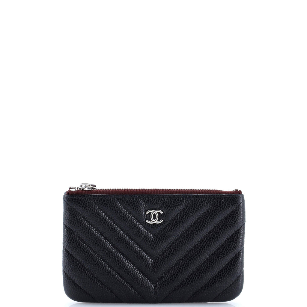 Classic O Case Pouch Chevron Caviar Mini