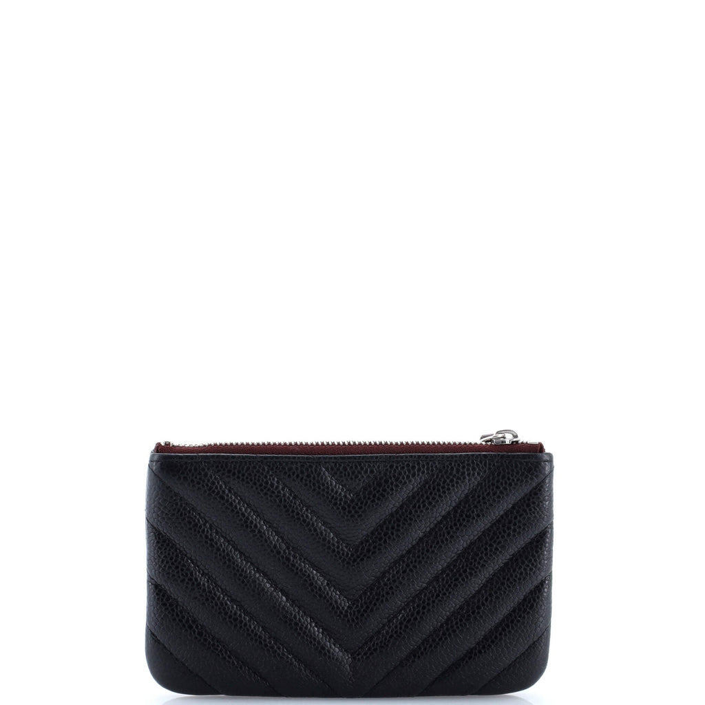 Classic O Case Pouch Chevron Caviar Mini