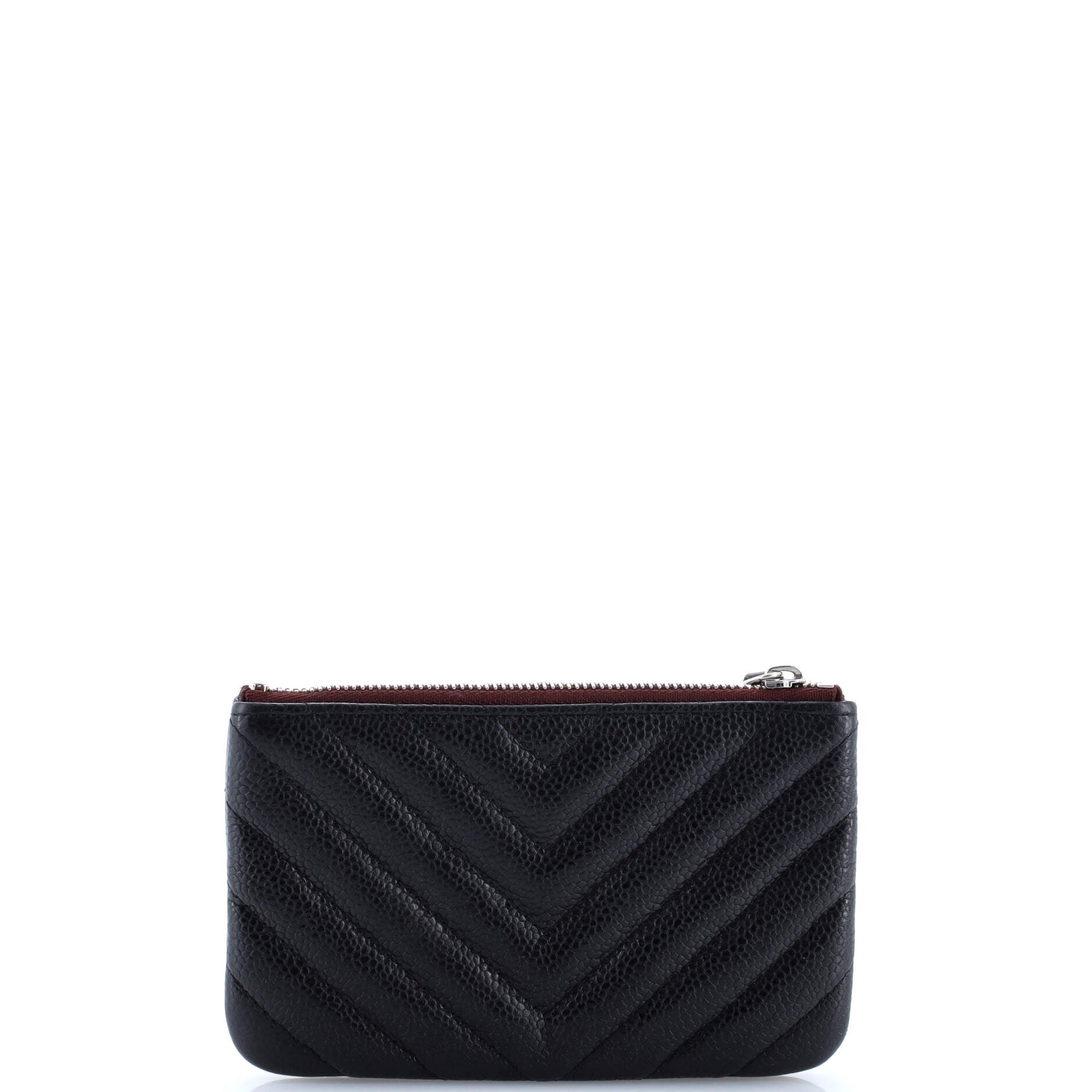 Classic O Case Pouch Chevron Caviar Mini