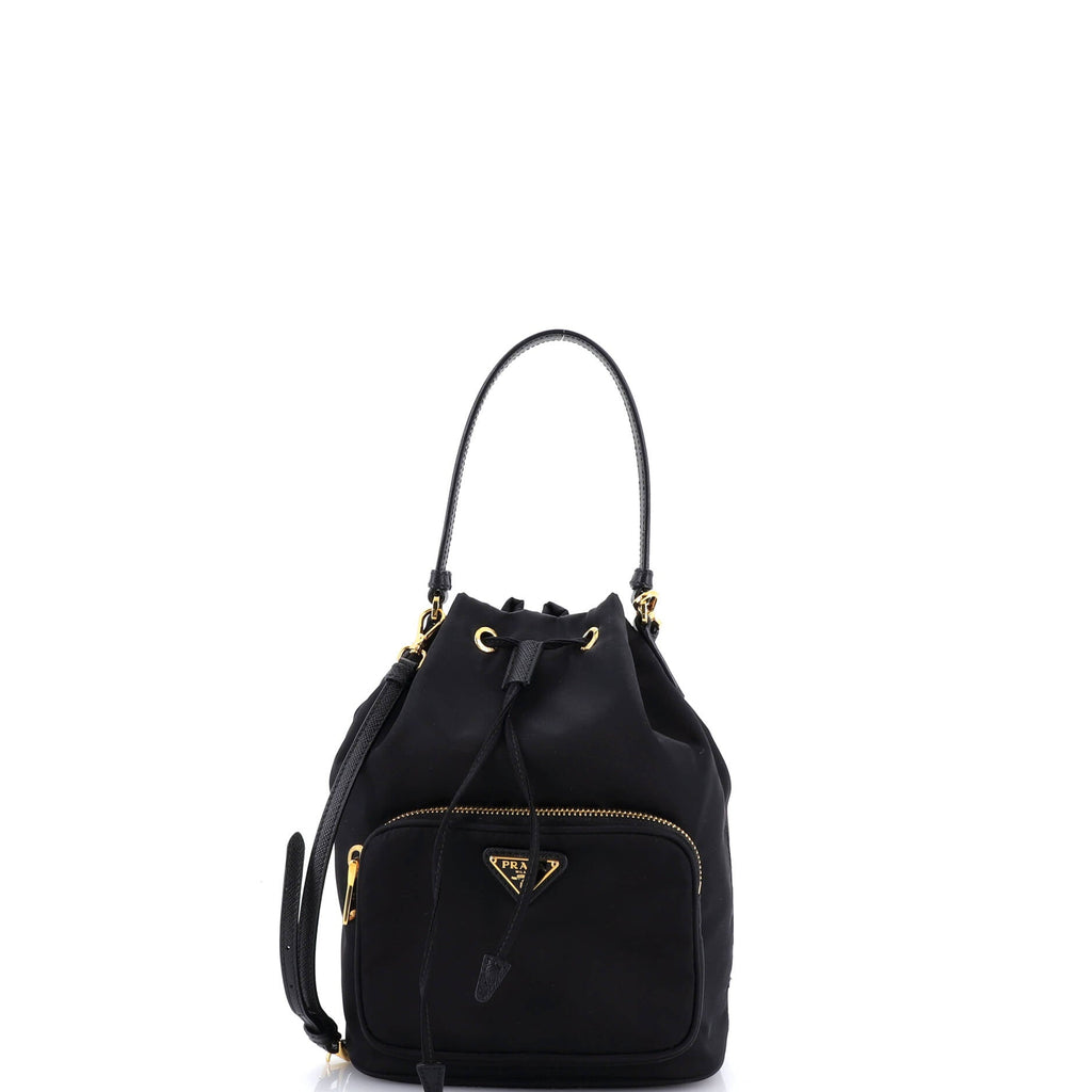 Duet Drawstring Bucket Bag Tessuto Small