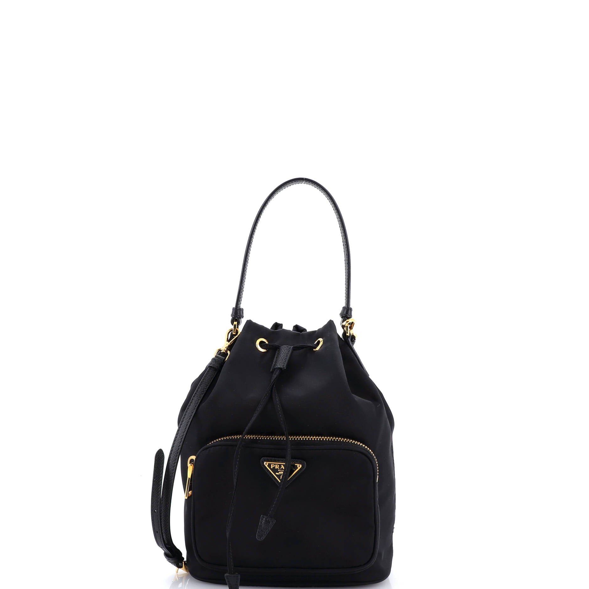 Duet Drawstring Bucket Bag Tessuto Small