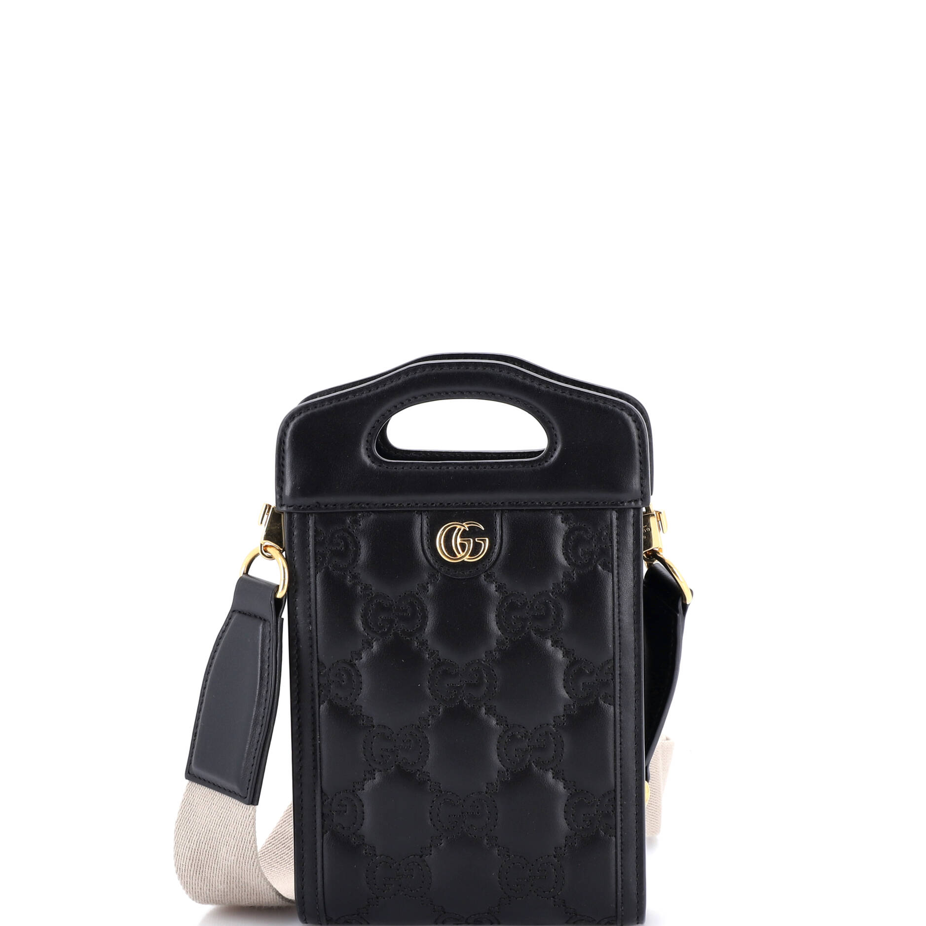 Top Handle Crossbody Bag GG Matelasse Leather Mini