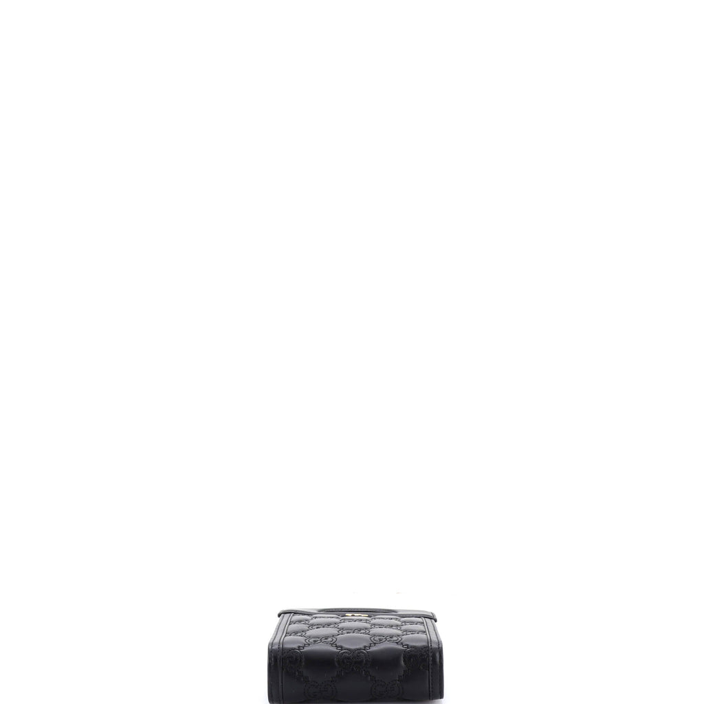 Top Handle Crossbody Bag GG Matelasse Leather Mini