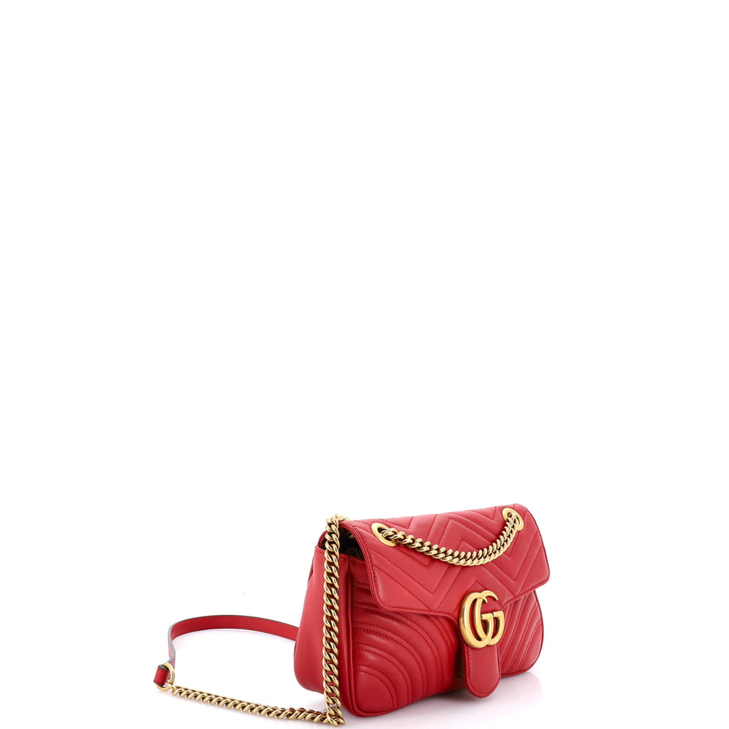 GG Marmont Flap Bag Matelasse Leather Small