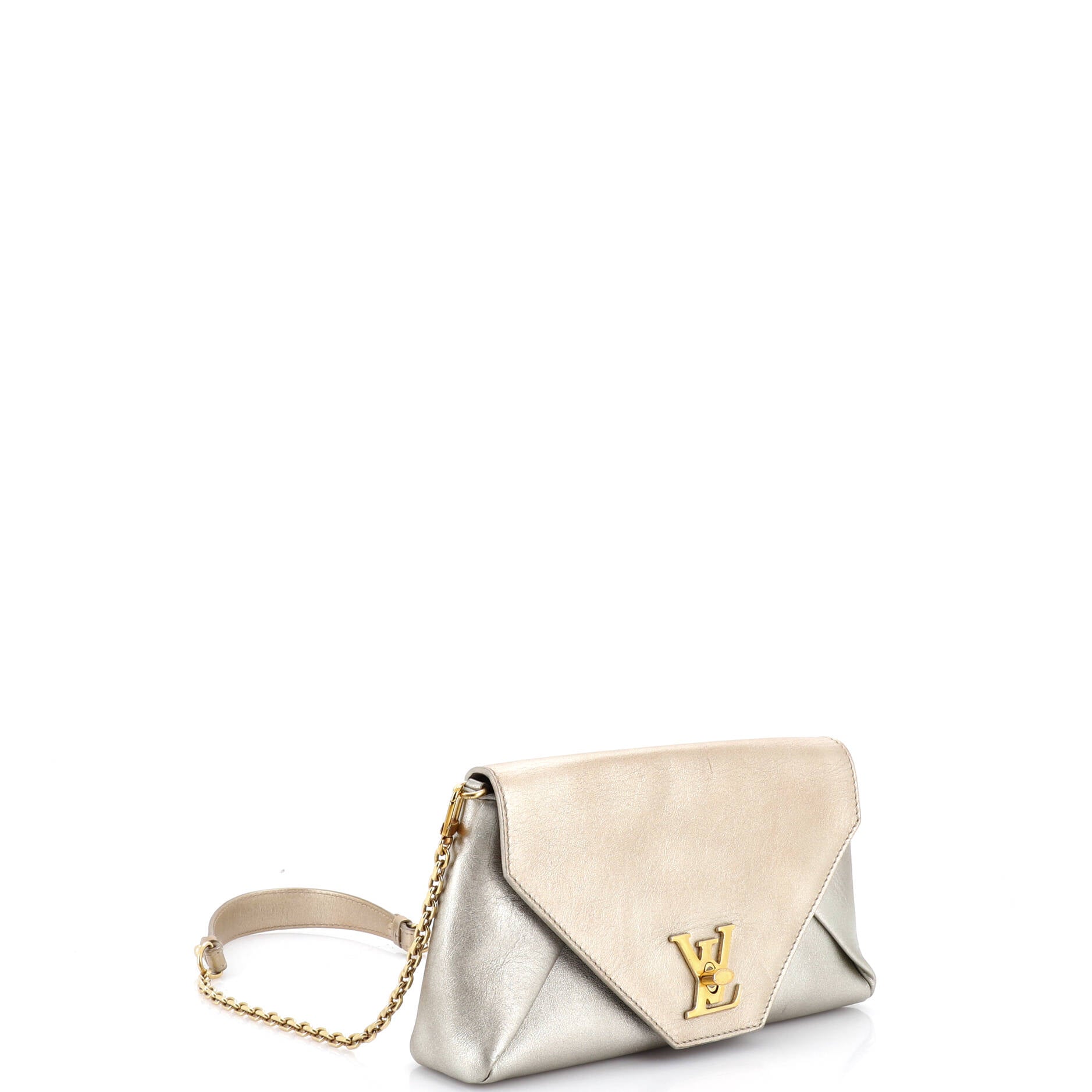 Love Note Chain Clutch Leather