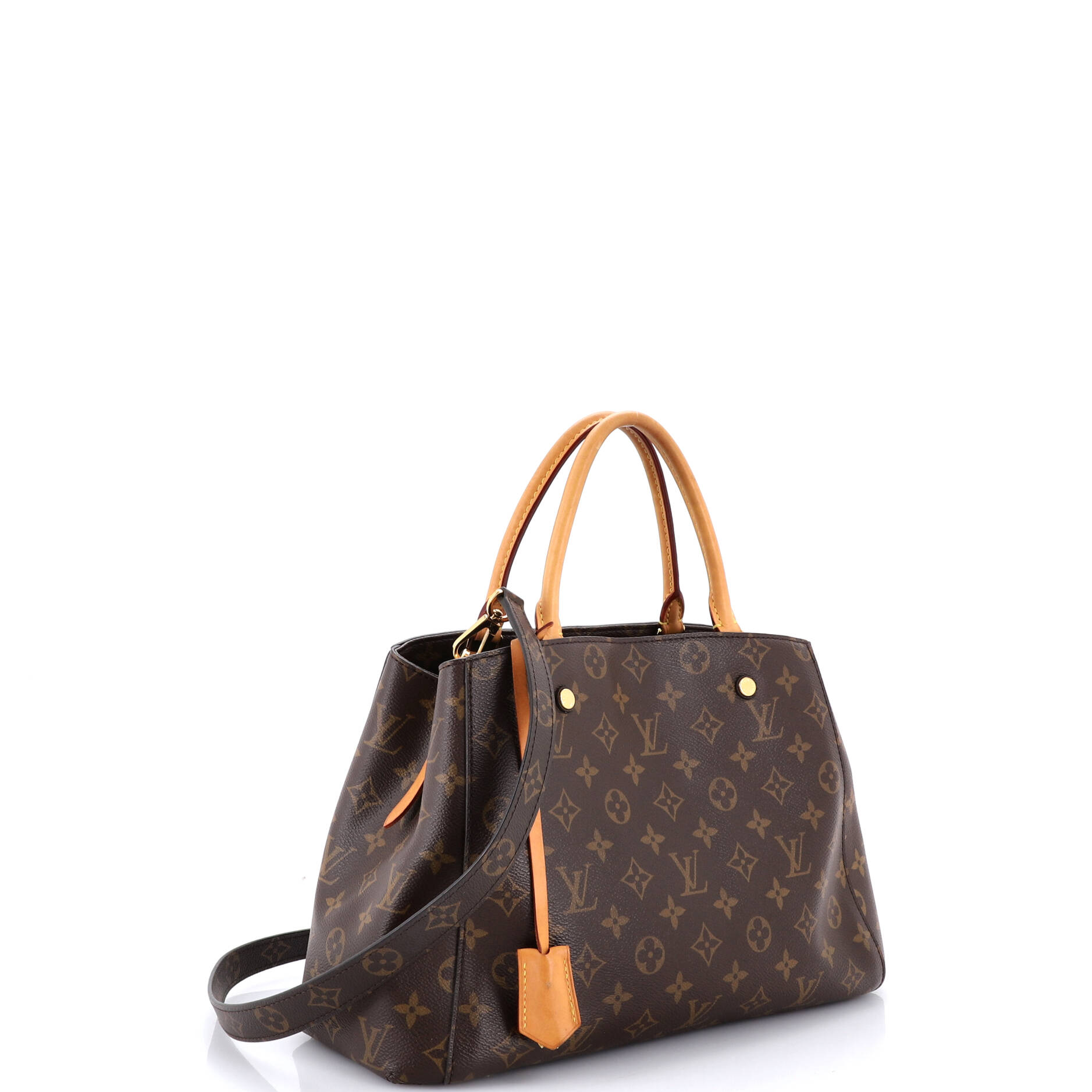 Montaigne Handbag Monogram Canvas MM