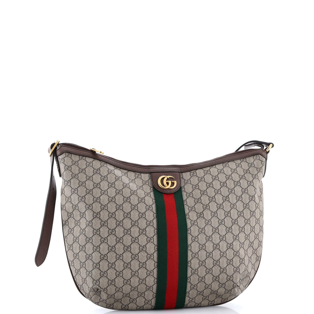 Ophidia Half Moon Hobo GG Coated Canvas Large