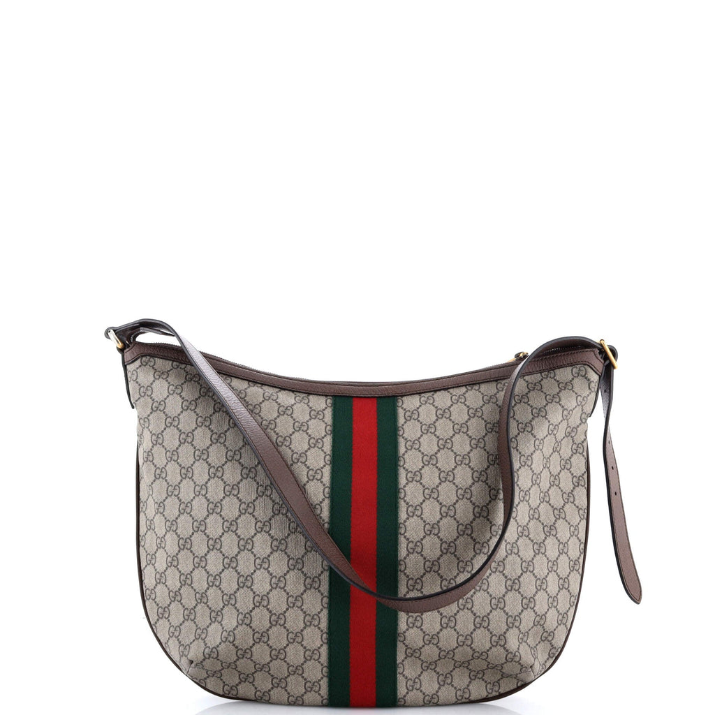 Ophidia Half Moon Hobo GG Coated Canvas Large