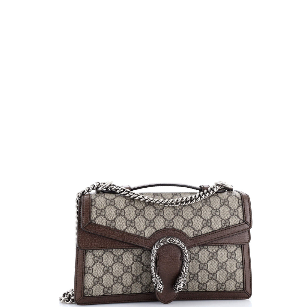 Dionysus Top Handle Chain Bag GG Coated Canvas Small