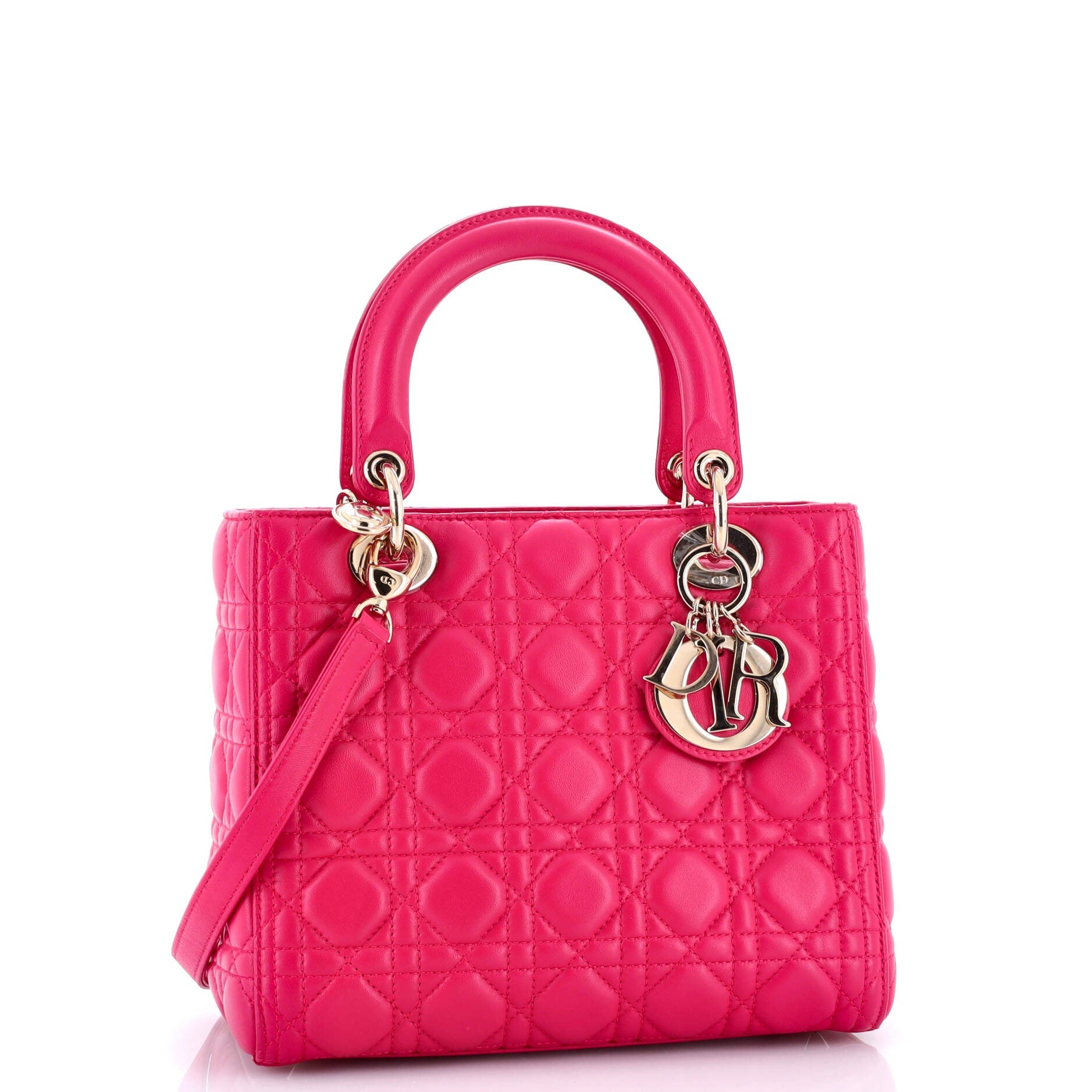 Lady Dior Bag Cannage Quilt Lambskin Medium