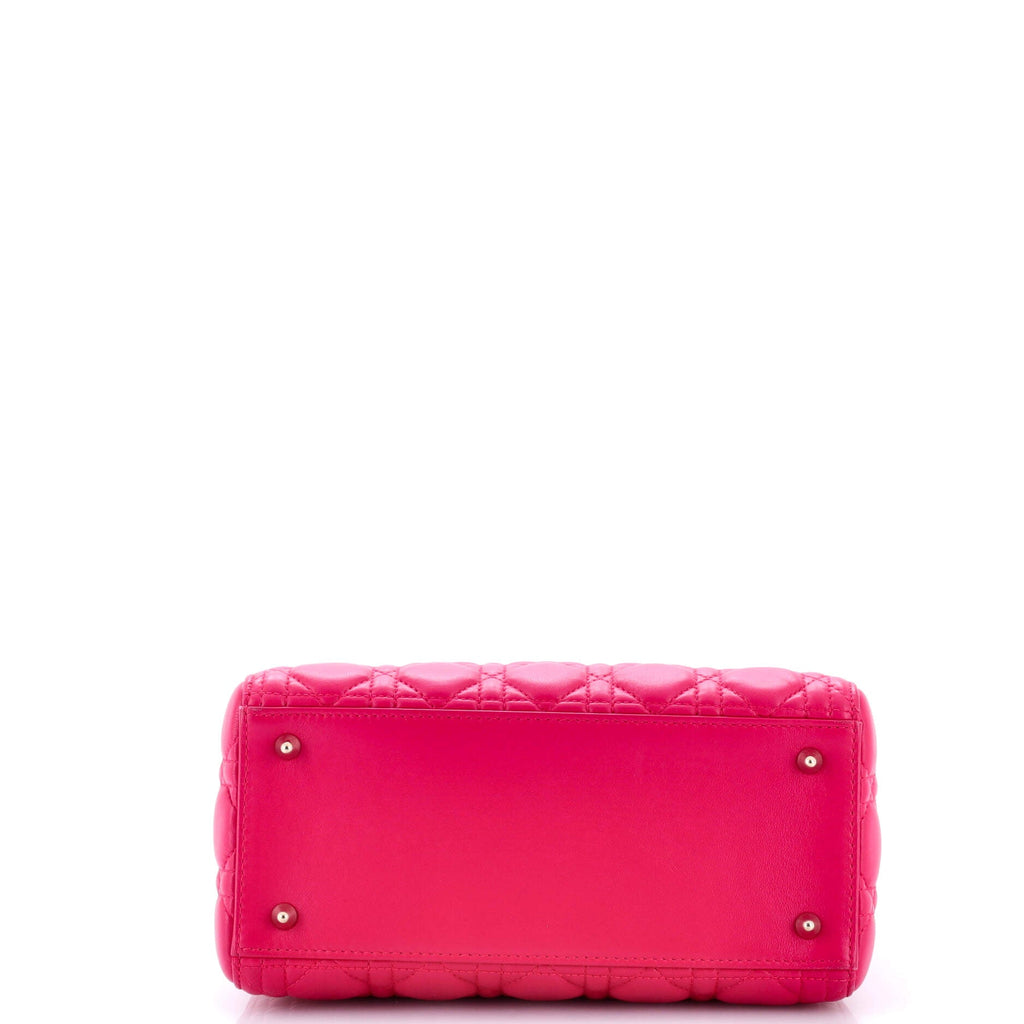 Lady Dior Bag Cannage Quilt Lambskin Medium