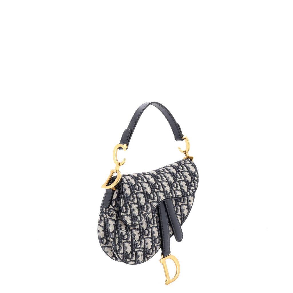 Saddle Handbag Oblique Canvas Mini
