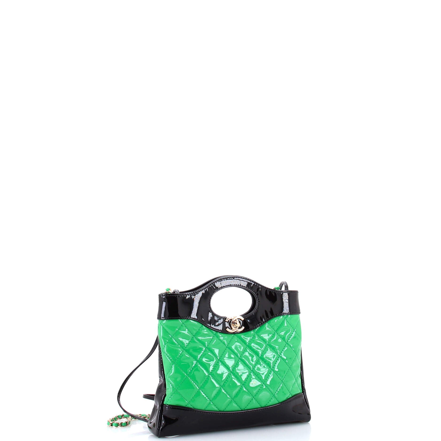 31 Shopping Bag Quilted Patent Mini