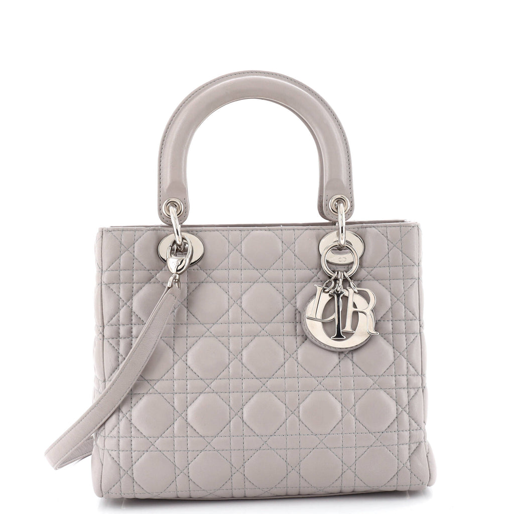 Lady Dior Bag Cannage Quilt Lambskin Medium