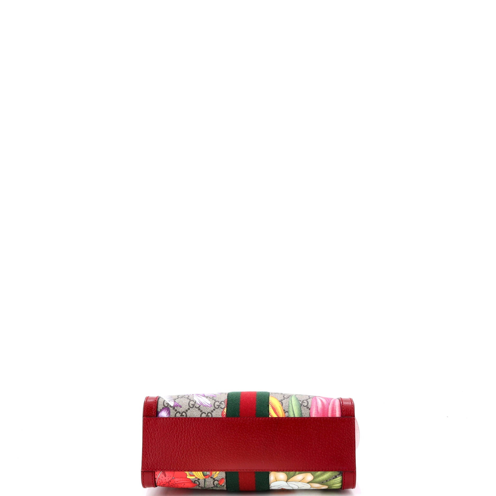 Ophidia Top Handle Tote Flora GG Coated Canvas Small
