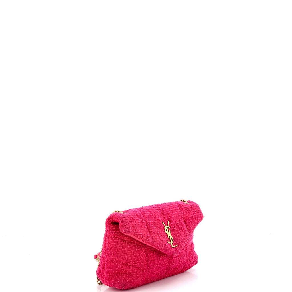 Loulou Puffer Shoulder Bag Quilted Tweed Mini