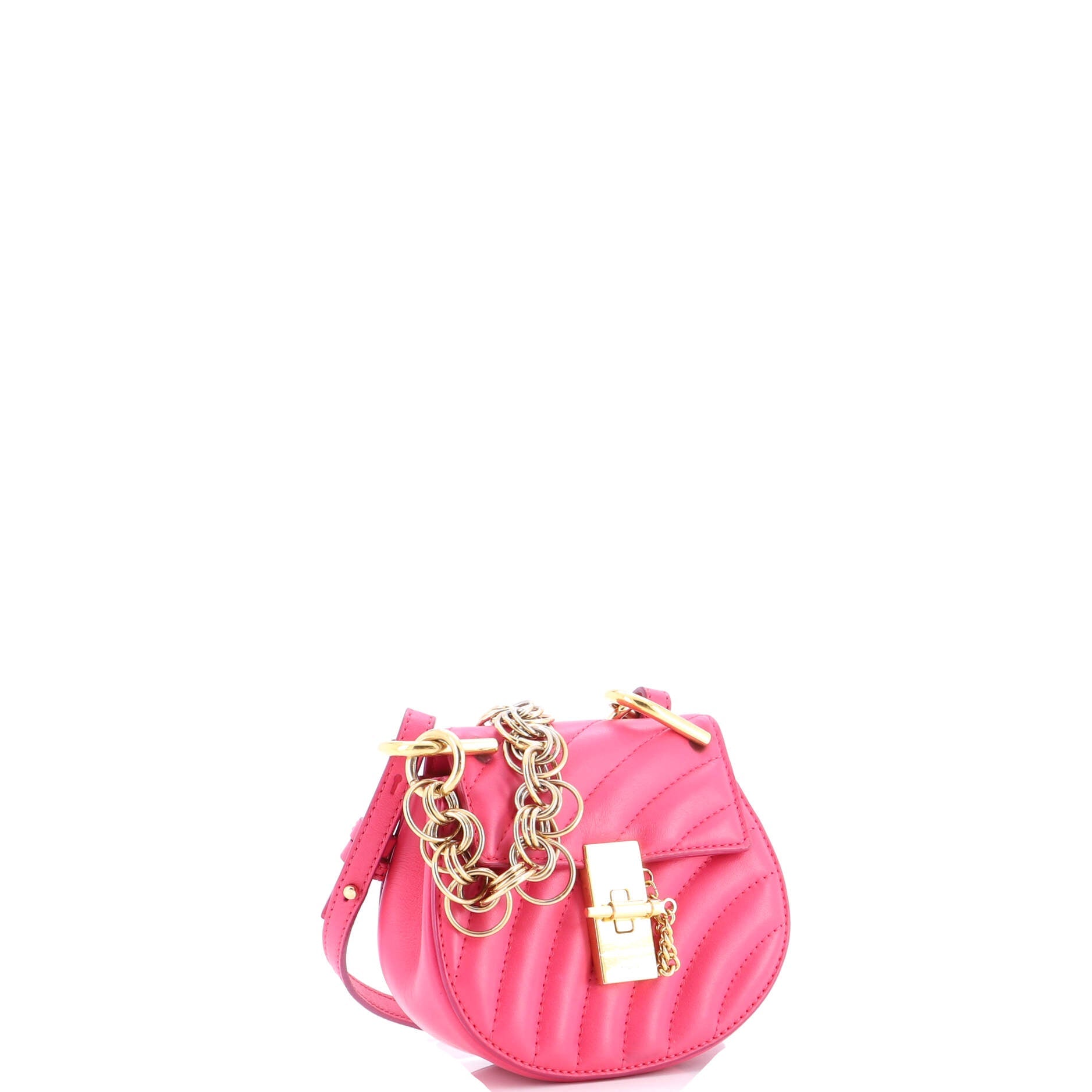 Drew Bijou Crossbody Bag Quilted Leather Nano