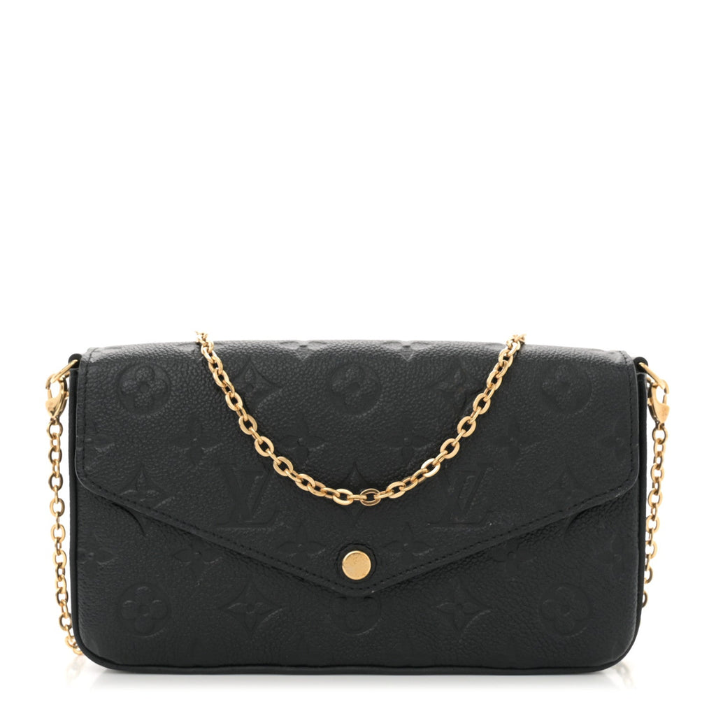 Empreinte Pochette Felicie Chain Wallet Black