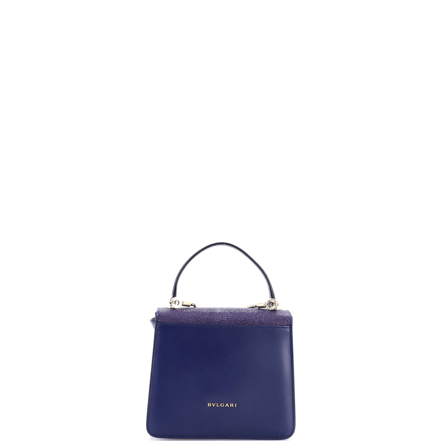 Serpenti Forever Top Handle Bag Leather and Stingray Small