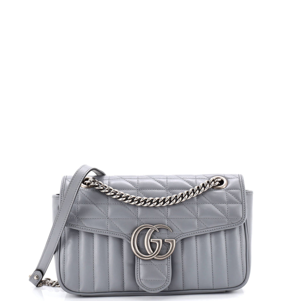 GG Marmont Flap Bag Matelasse Leather Small