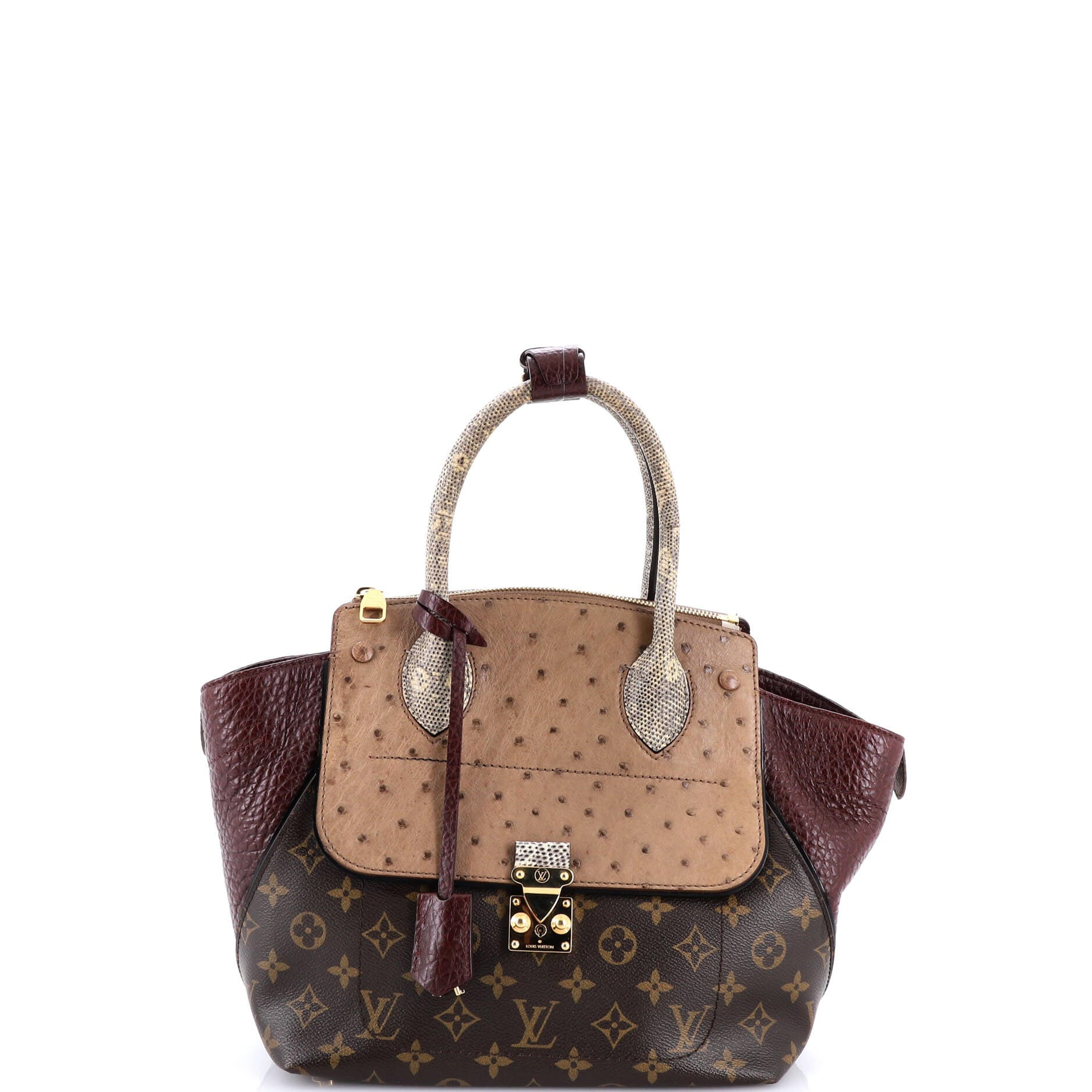Majestueux Tote Monogram Canvas and Exotics PM