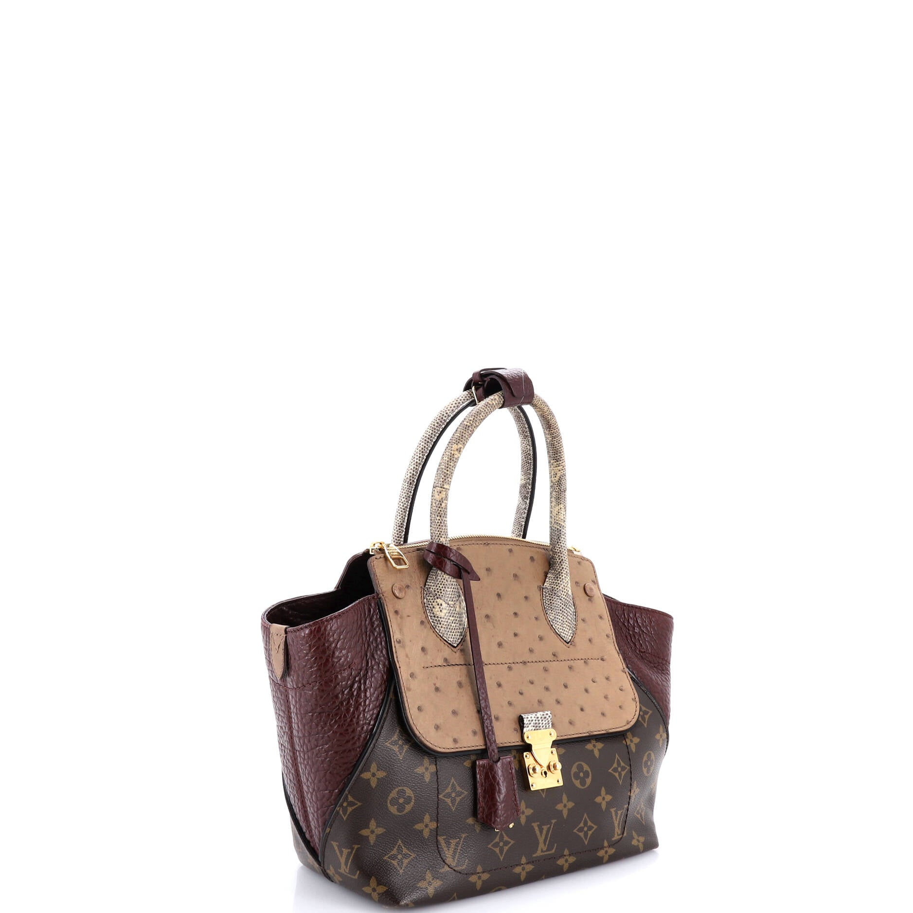 Majestueux Tote Monogram Canvas and Exotics PM