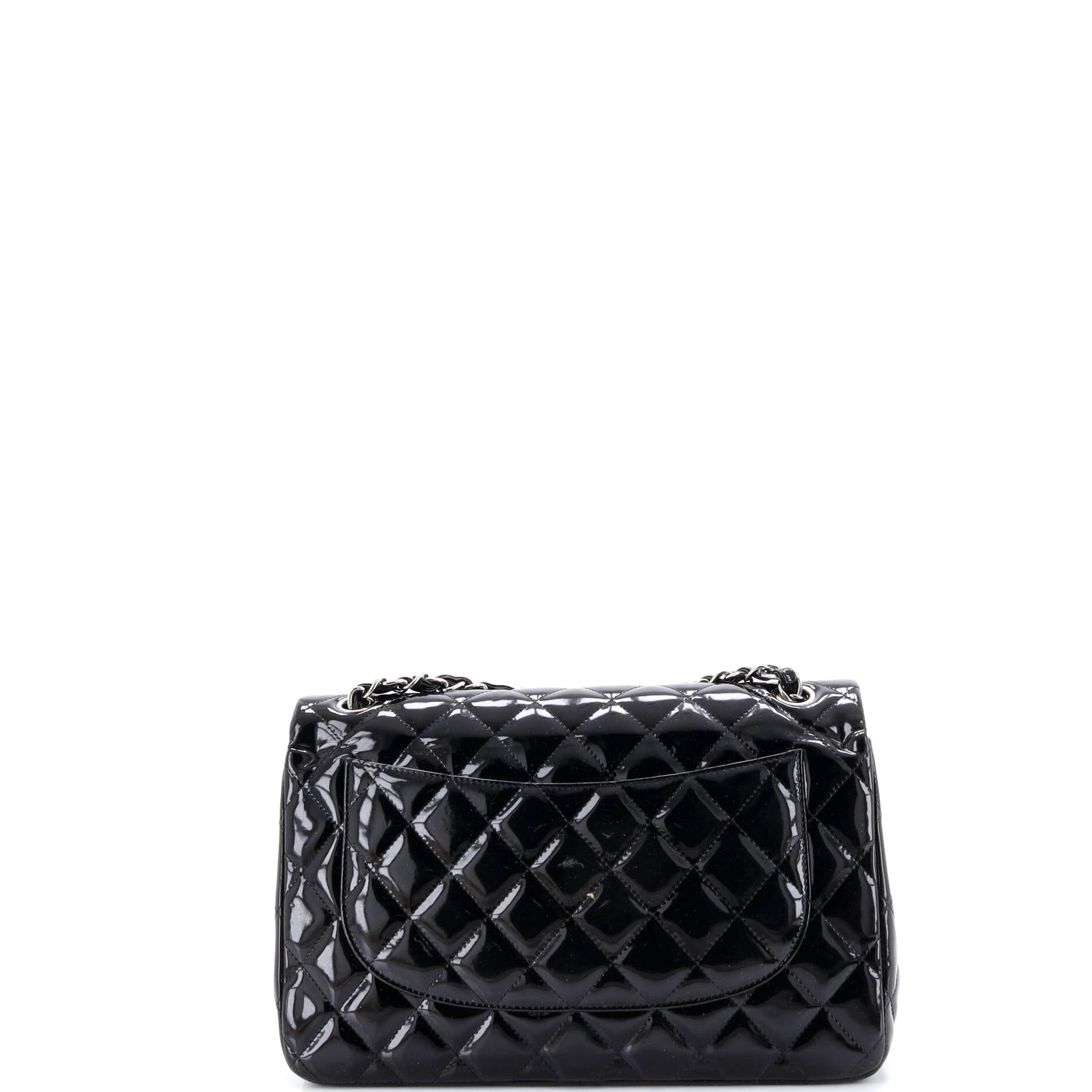 Classic Double Flap Bag Quilted Patent Jumbo
