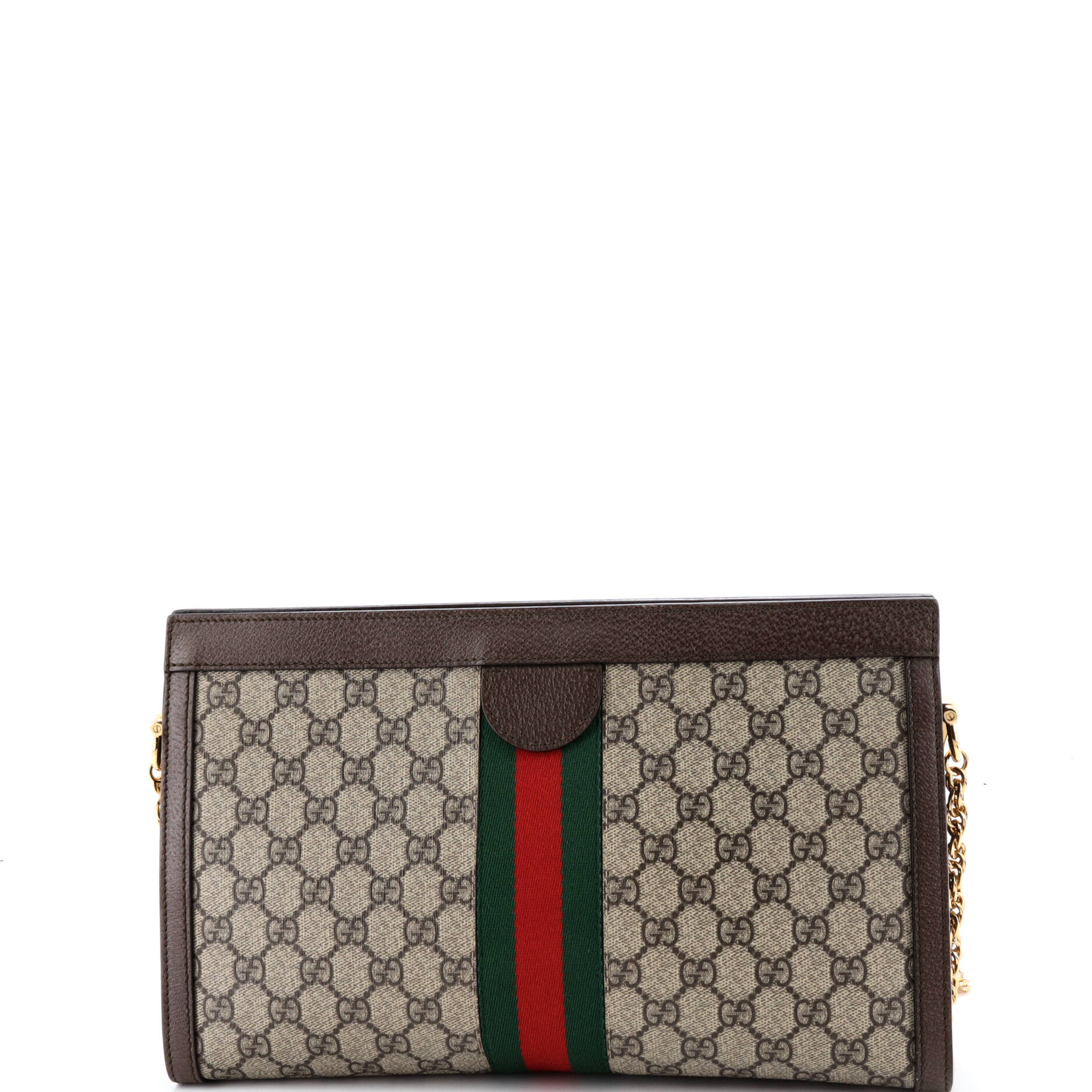 Ophidia Chain Shoulder Bag GG Coated Canvas Medium