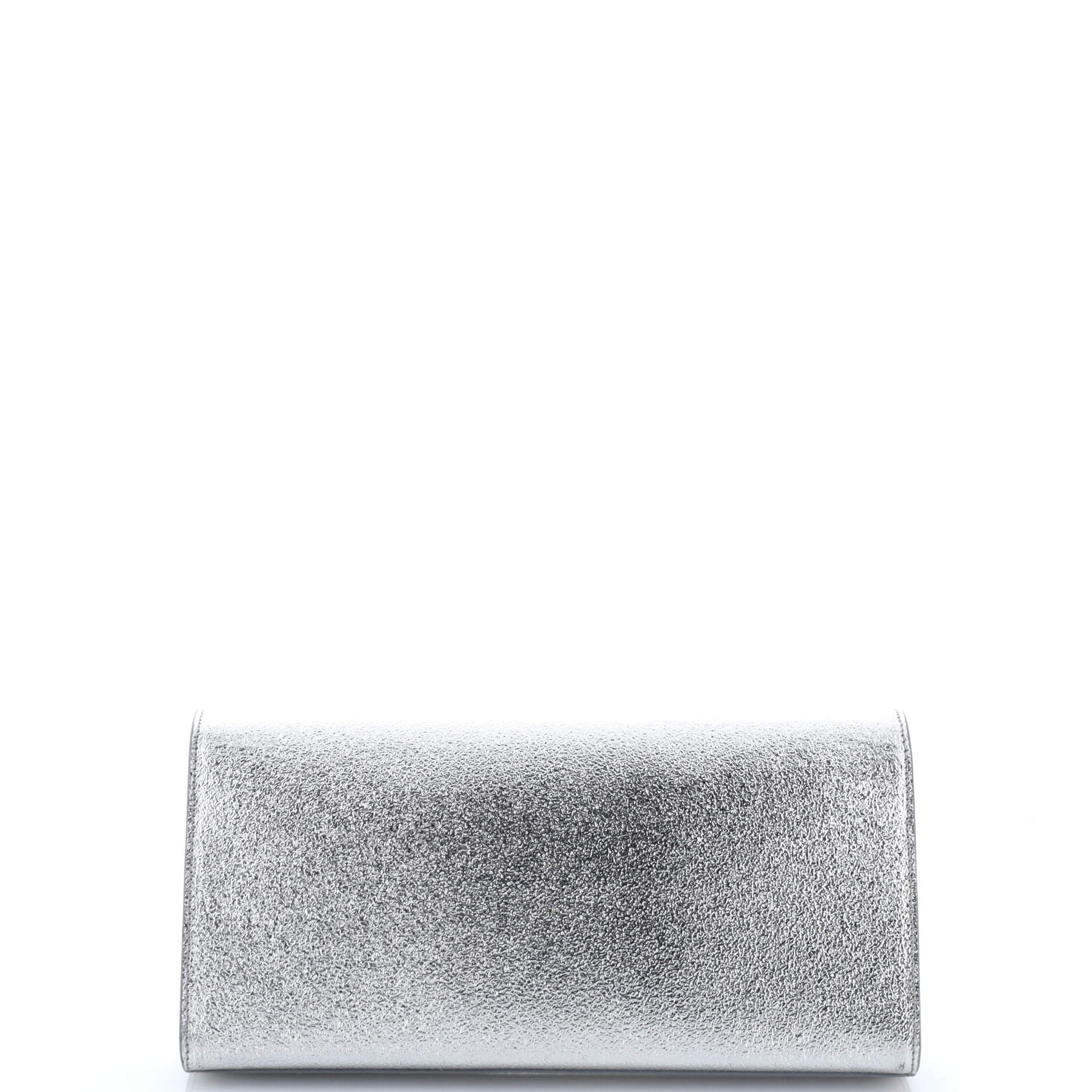 Classic Monogram Clutch Metallic Calfskin Long