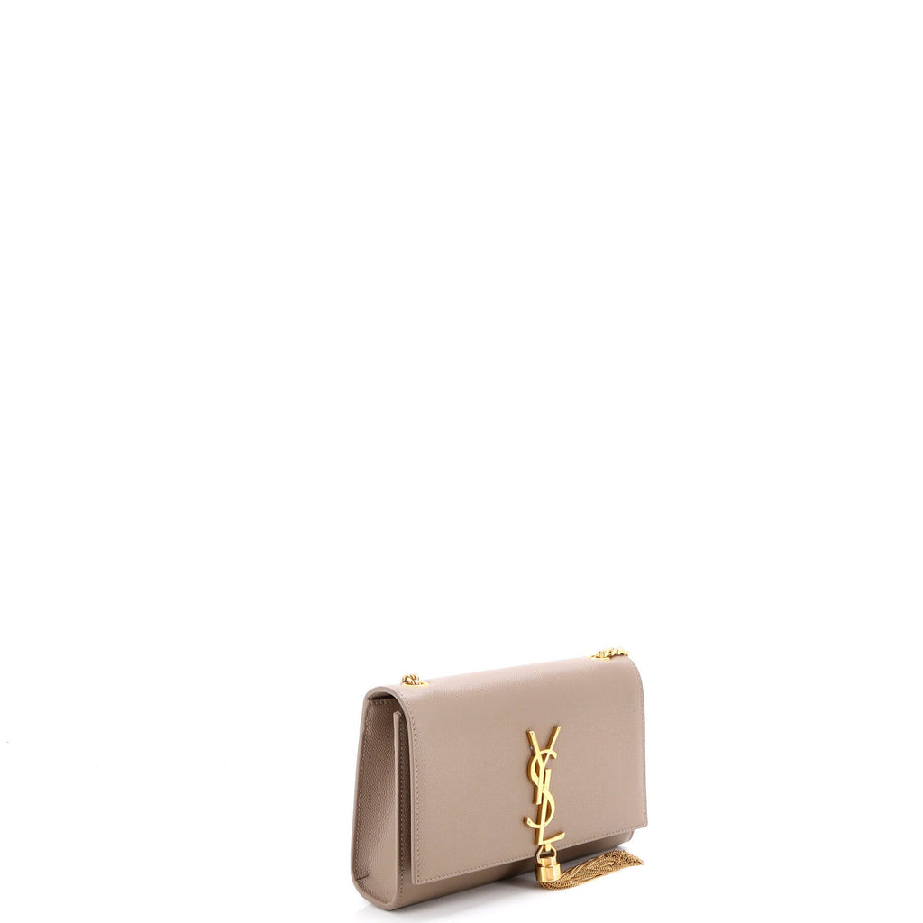 Classic Monogram Tassel Crossbody Bag Grainy Leather Small