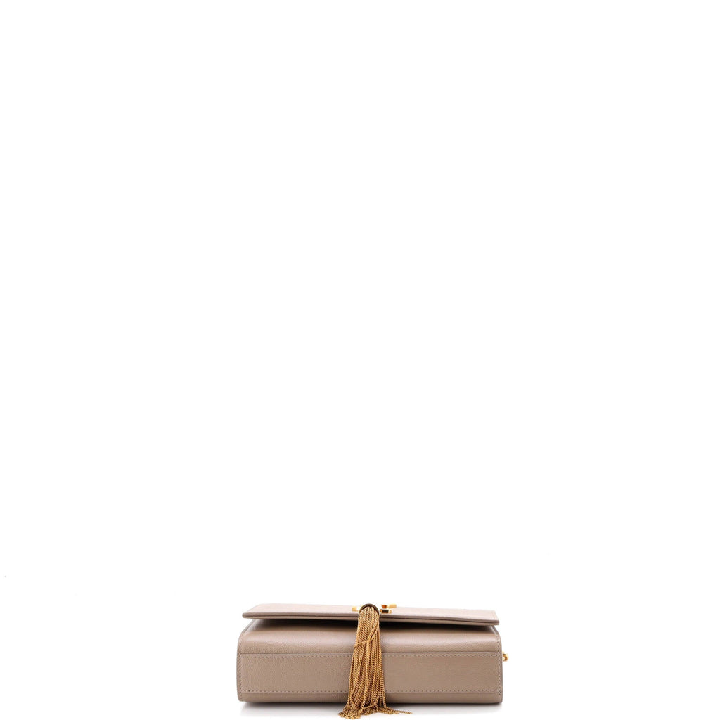 Classic Monogram Tassel Crossbody Bag Grainy Leather Small