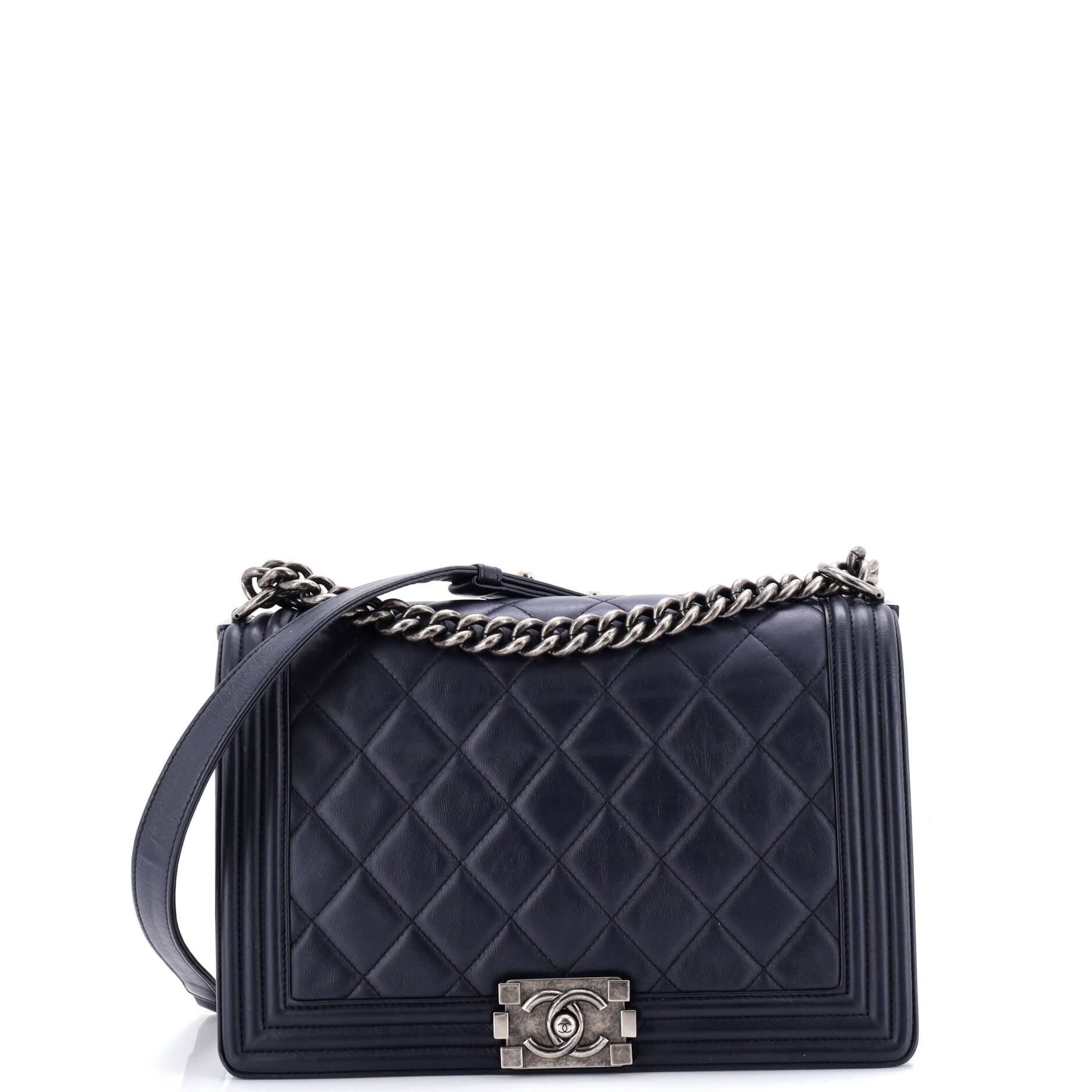 Boy Flap Bag Quilted Lambskin Old Medium